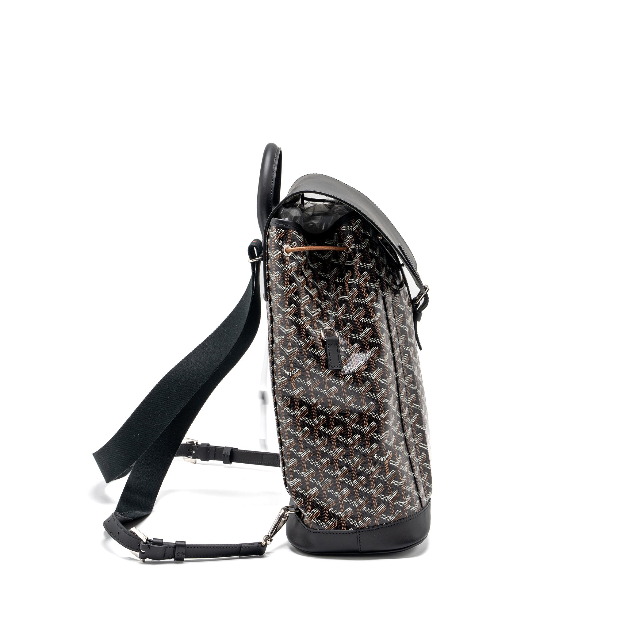 GOYARD ALPIN BACKPACK GOYARDINE CANVAS BLACK SHW - Image 3
