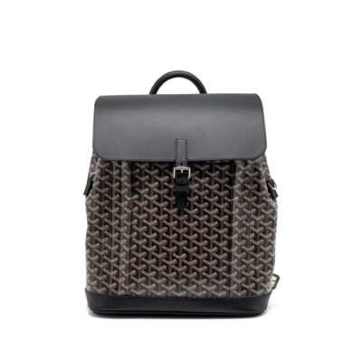 GOYARD ALPIN BACKPACK GOYARDINE CANVAS BLACK SHW