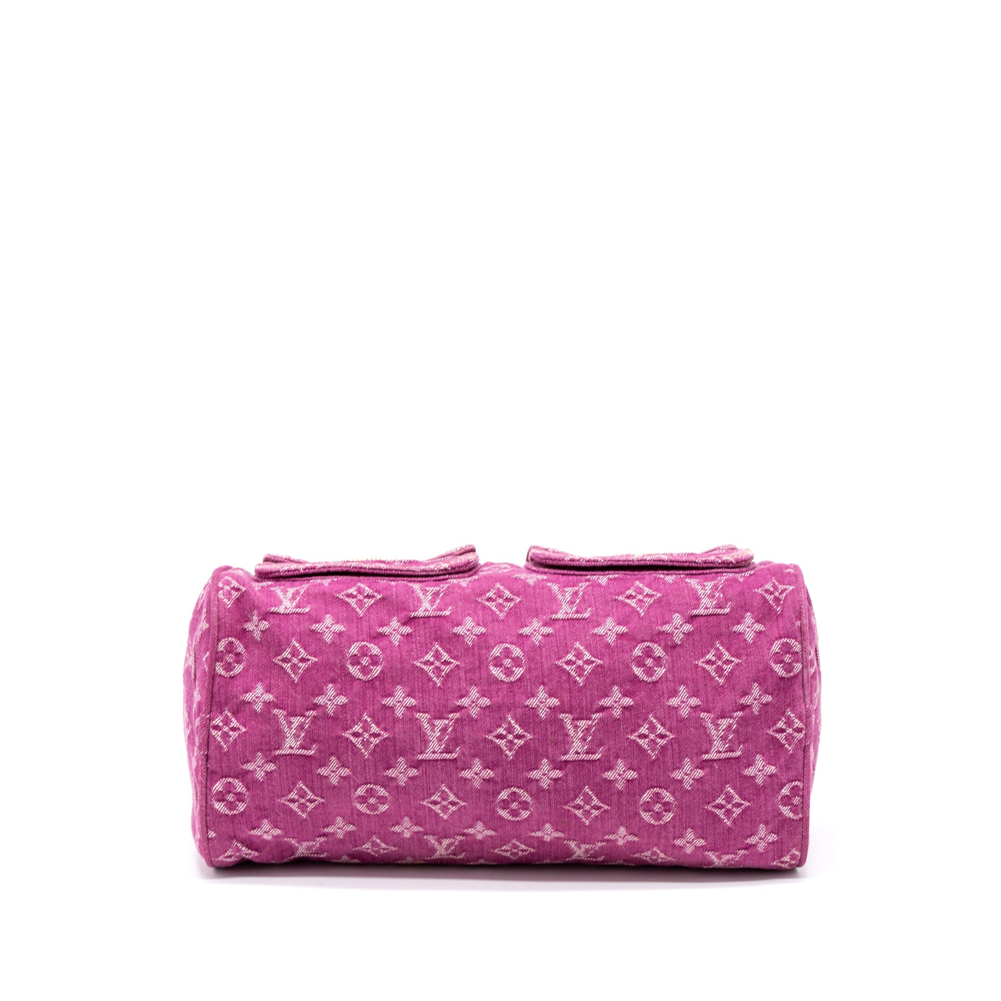 LOUIS VUITTON VINTAGE NEO SPEEDY MONOGRAM DENIM PINK GHW - Image 5