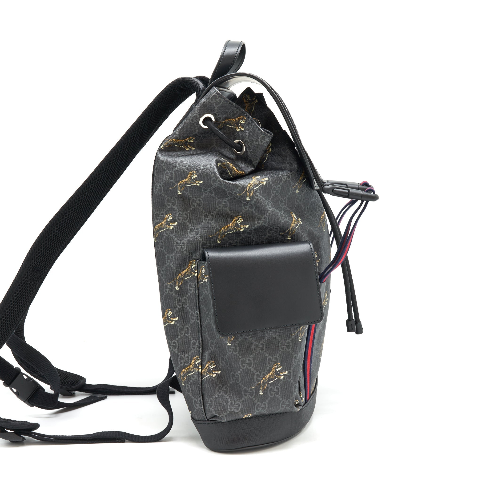GUCCI MEN BLACK BACKPACK - Image 3