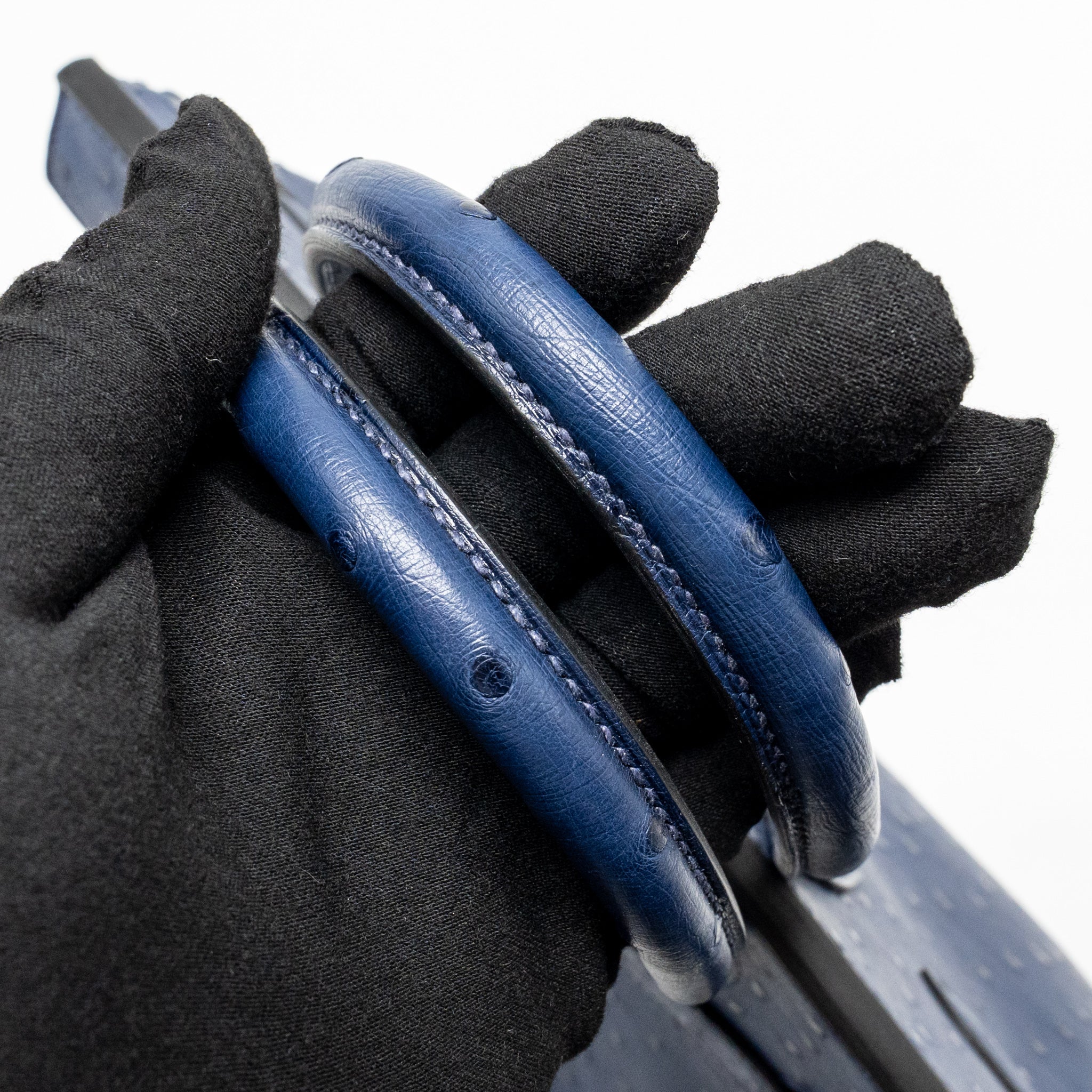 HERMES BIRKIN 30 OSTRICH BLUE IRIS GHW - Image 13