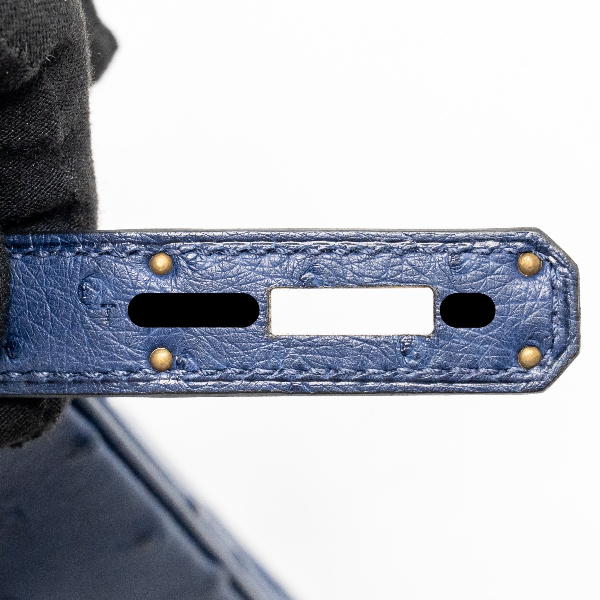 HERMES BIRKIN 30 OSTRICH BLUE IRIS GHW - Image 17