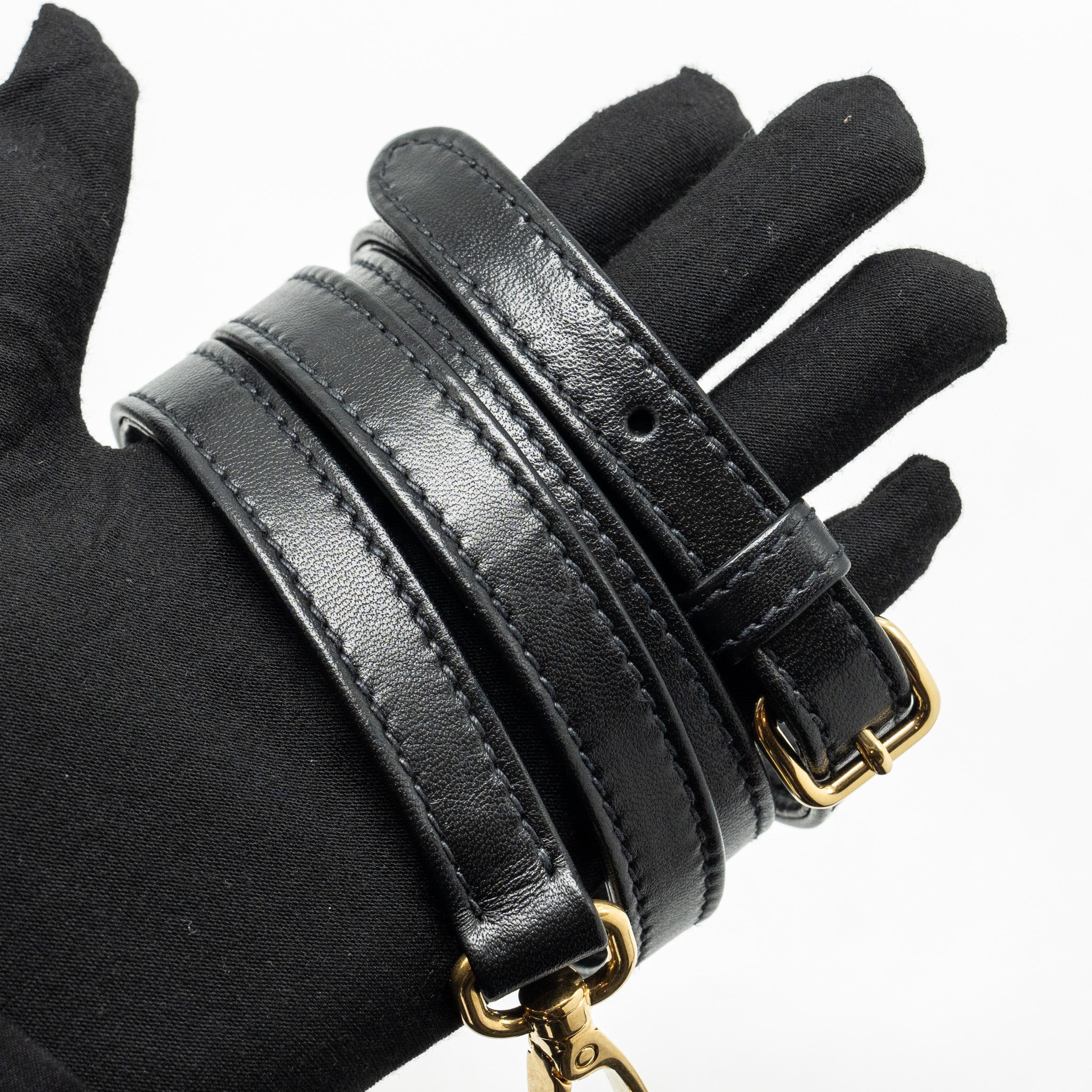 MIU MIU ARCADIE MATELASSE NAPPA BAG BLACK GHW - Image 18
