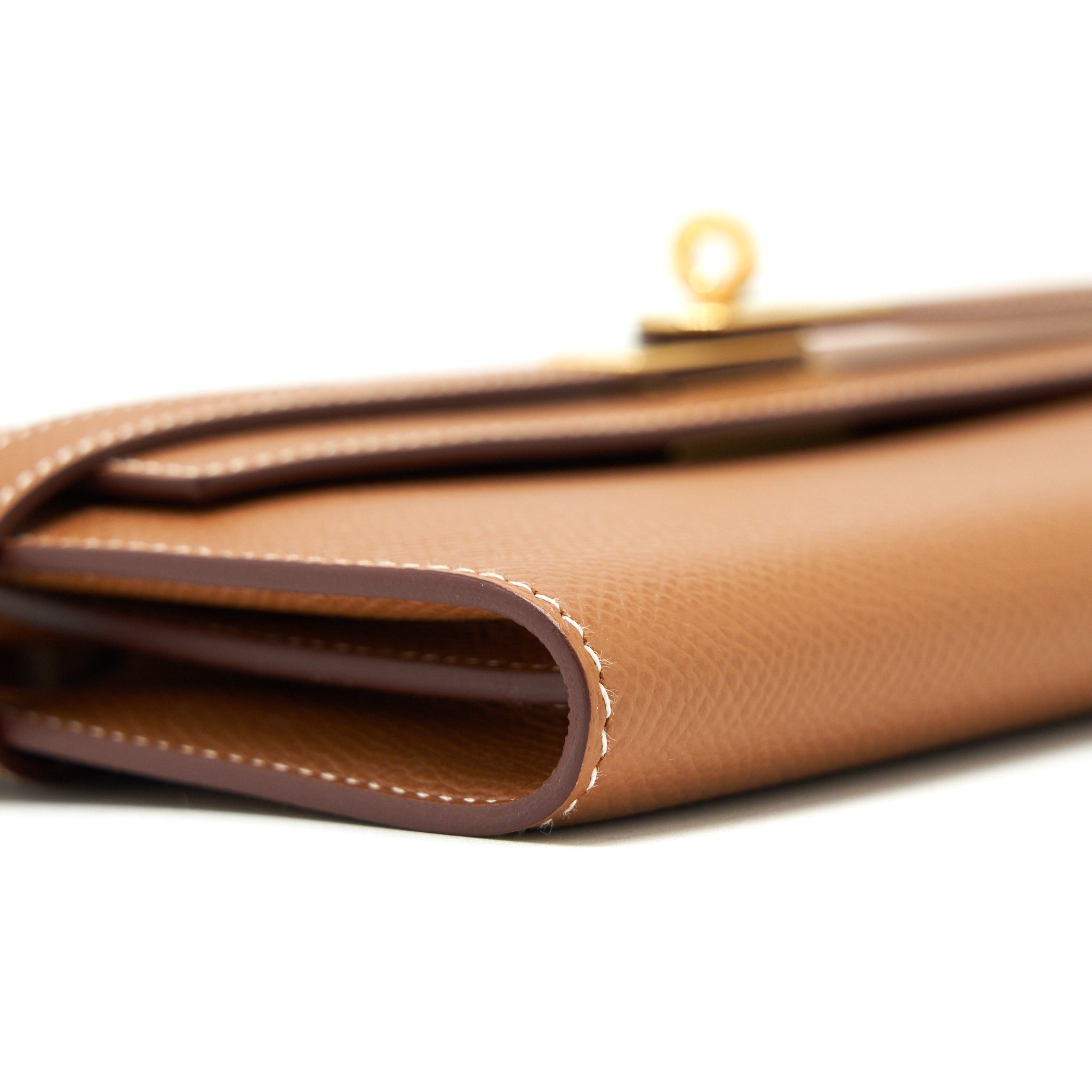 HERMES KELLY LONG WALLET GOLD GHW - Image 8