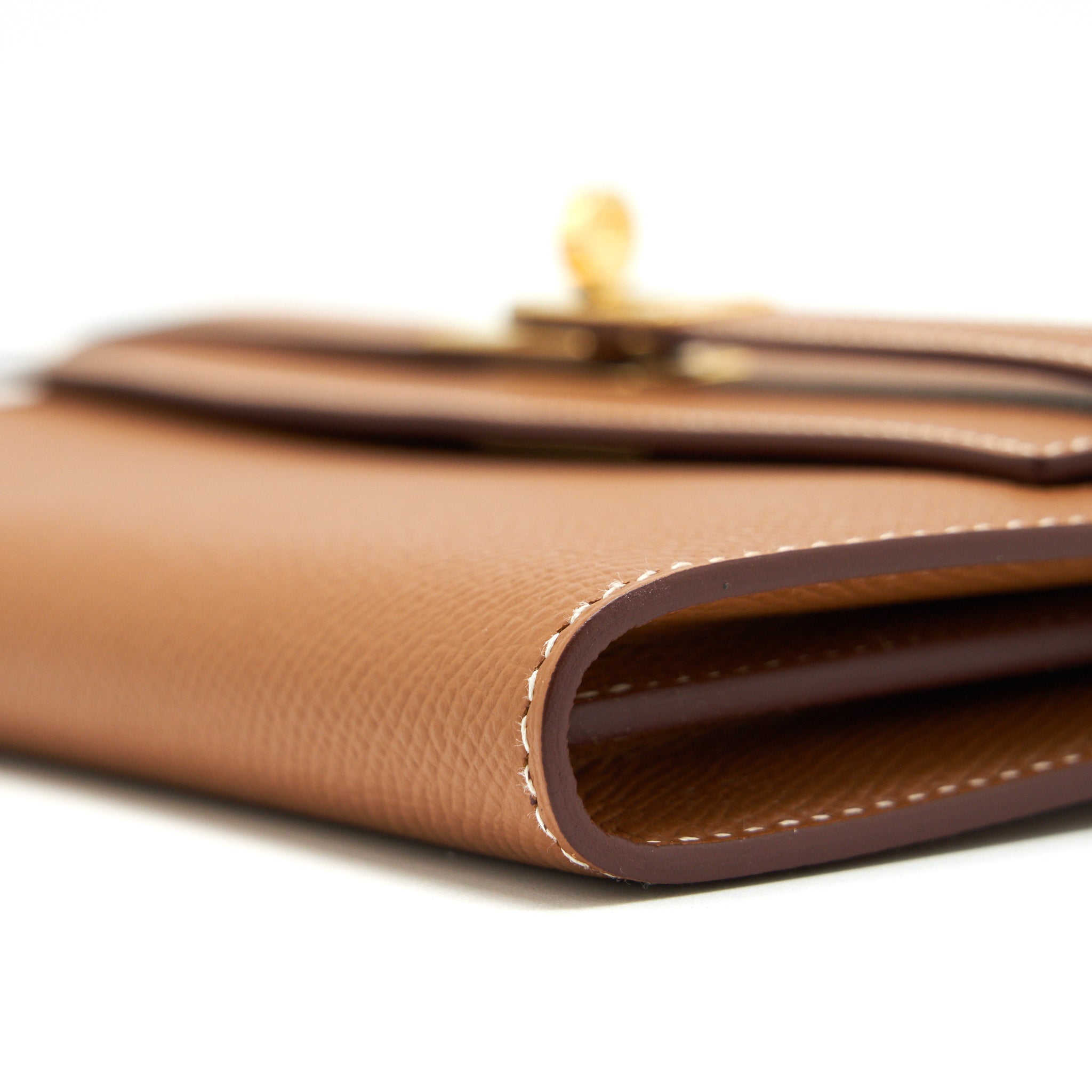 HERMES KELLY LONG WALLET GOLD GHW - Image 9