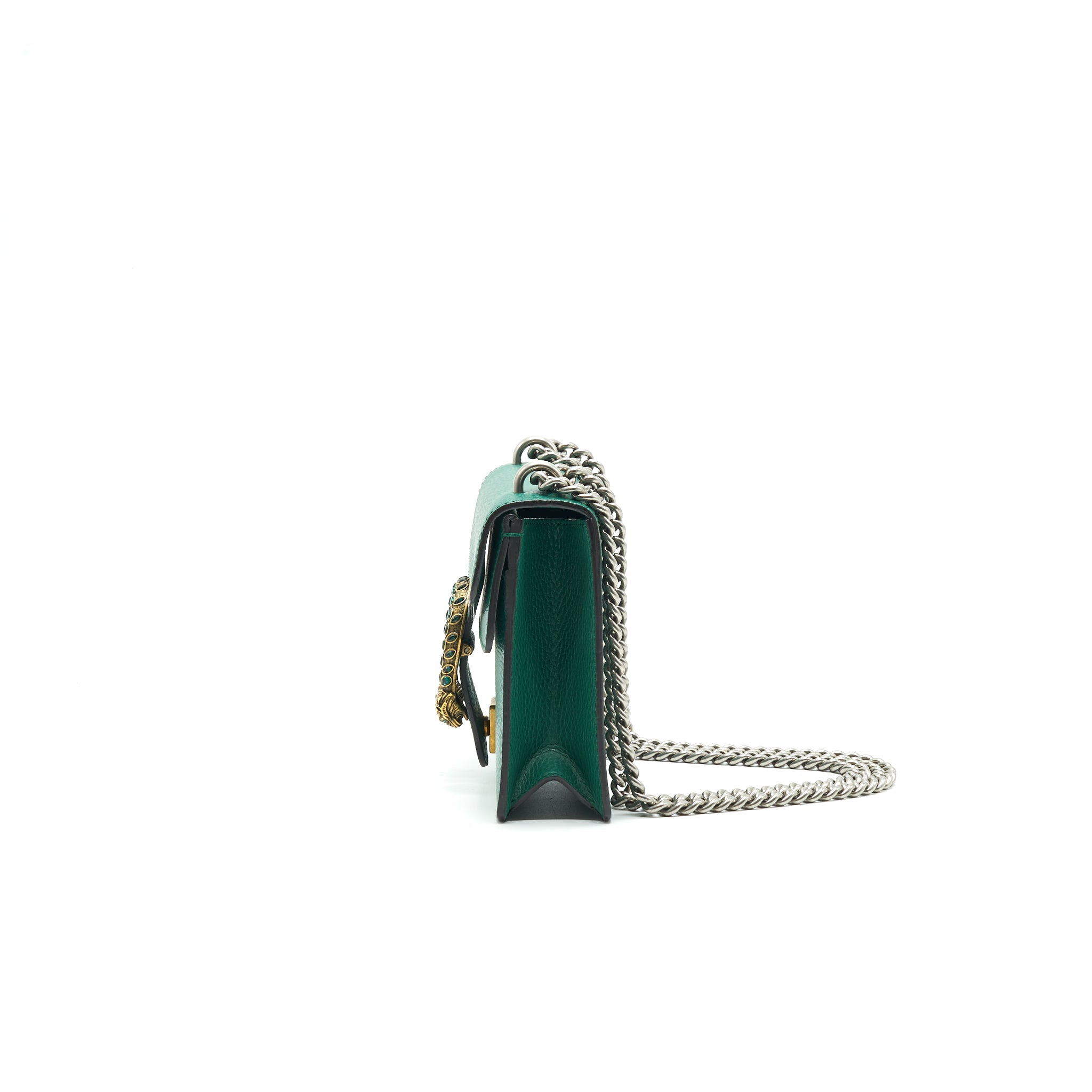 GUCCI DIONYSUS MINI LEATHER BAG GREEN - Image 3