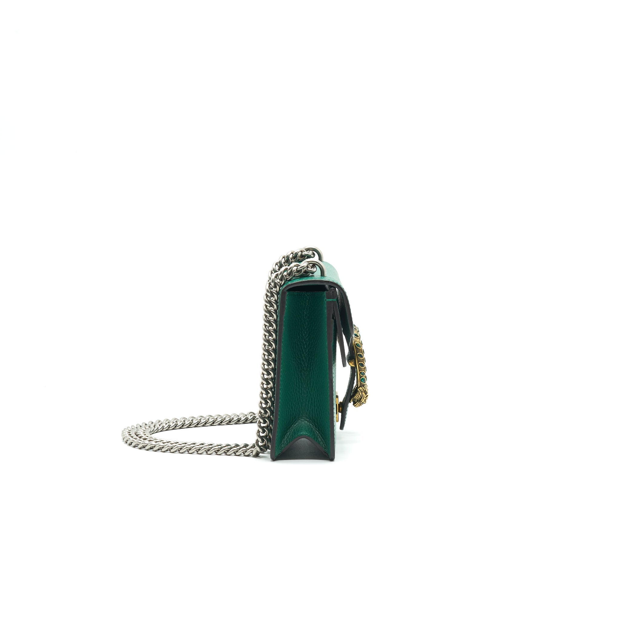 GUCCI DIONYSUS MINI LEATHER BAG GREEN - Image 4