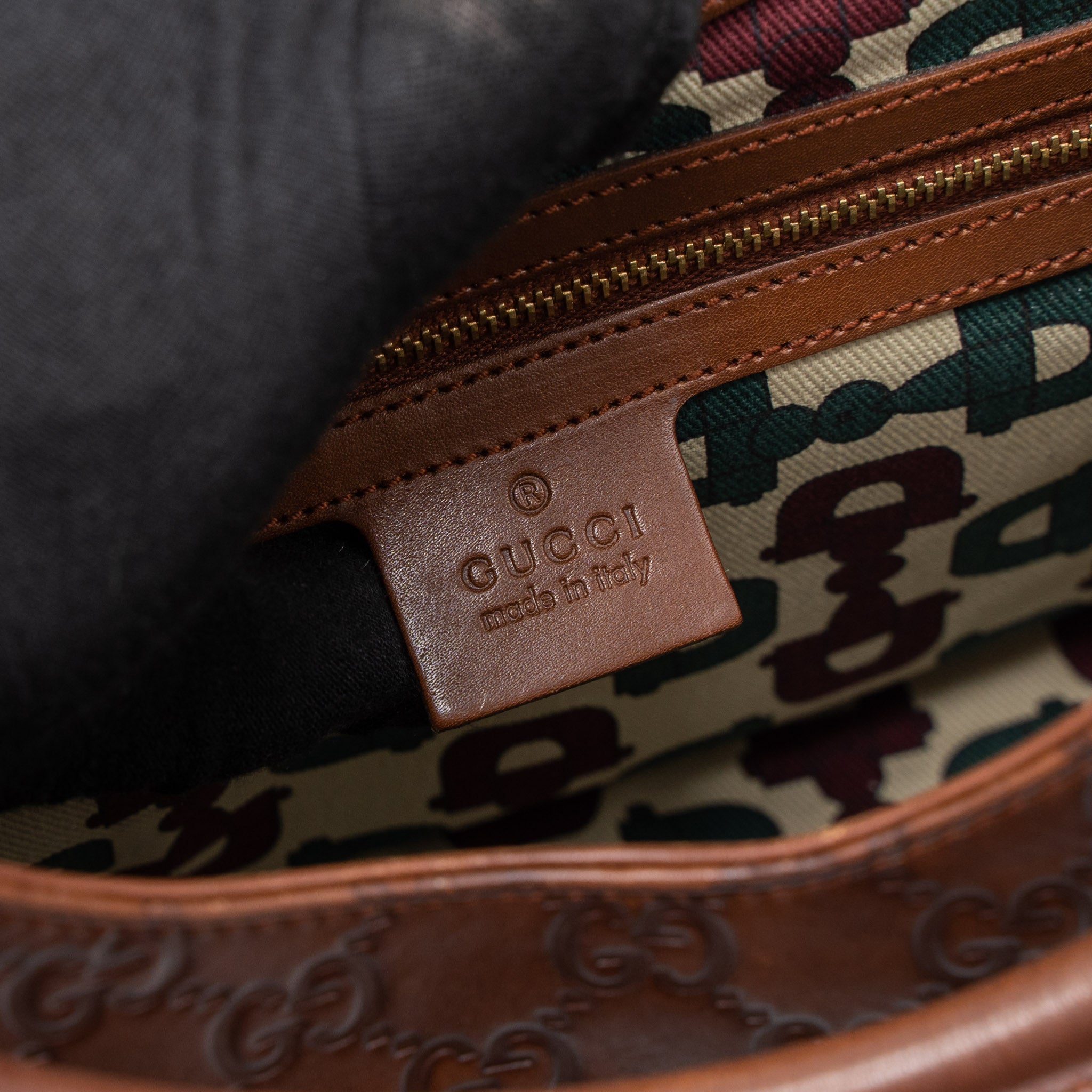 GUCCI VINTAGE JACKIE BAG GG SUPREME CALFSKIN BROWN GHW - Image 16