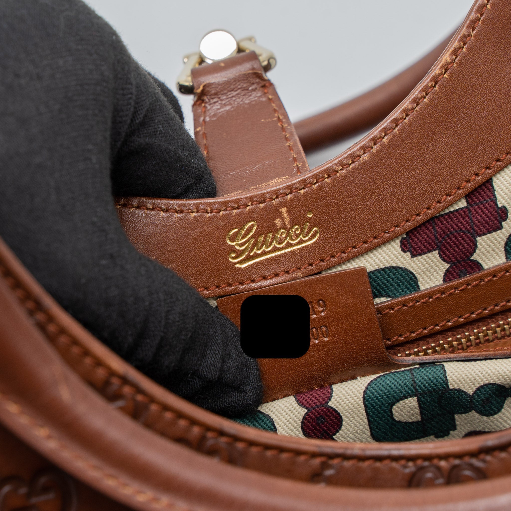GUCCI VINTAGE JACKIE BAG GG SUPREME CALFSKIN BROWN GHW - Image 17