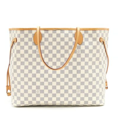 LOUIS VUITTON NEVERFULL GM DAMIER AZUR CANVAS