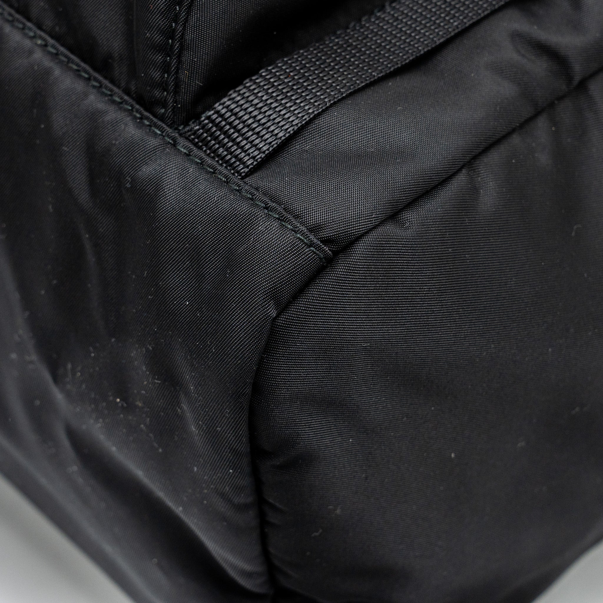 PRADA BACKPACK RE-NYLON/SAFFIANO BLACK SHW - Image 9