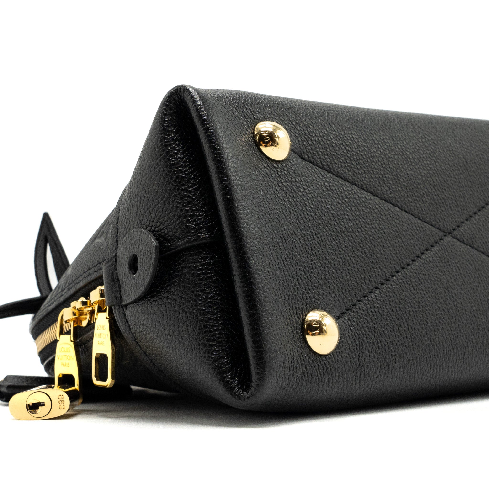 LOUIS VUITTON NEO ALMA BB MONOGRAM EMPREINTE LEATHER BLACK GHW(NEW VERSION) - Image 6