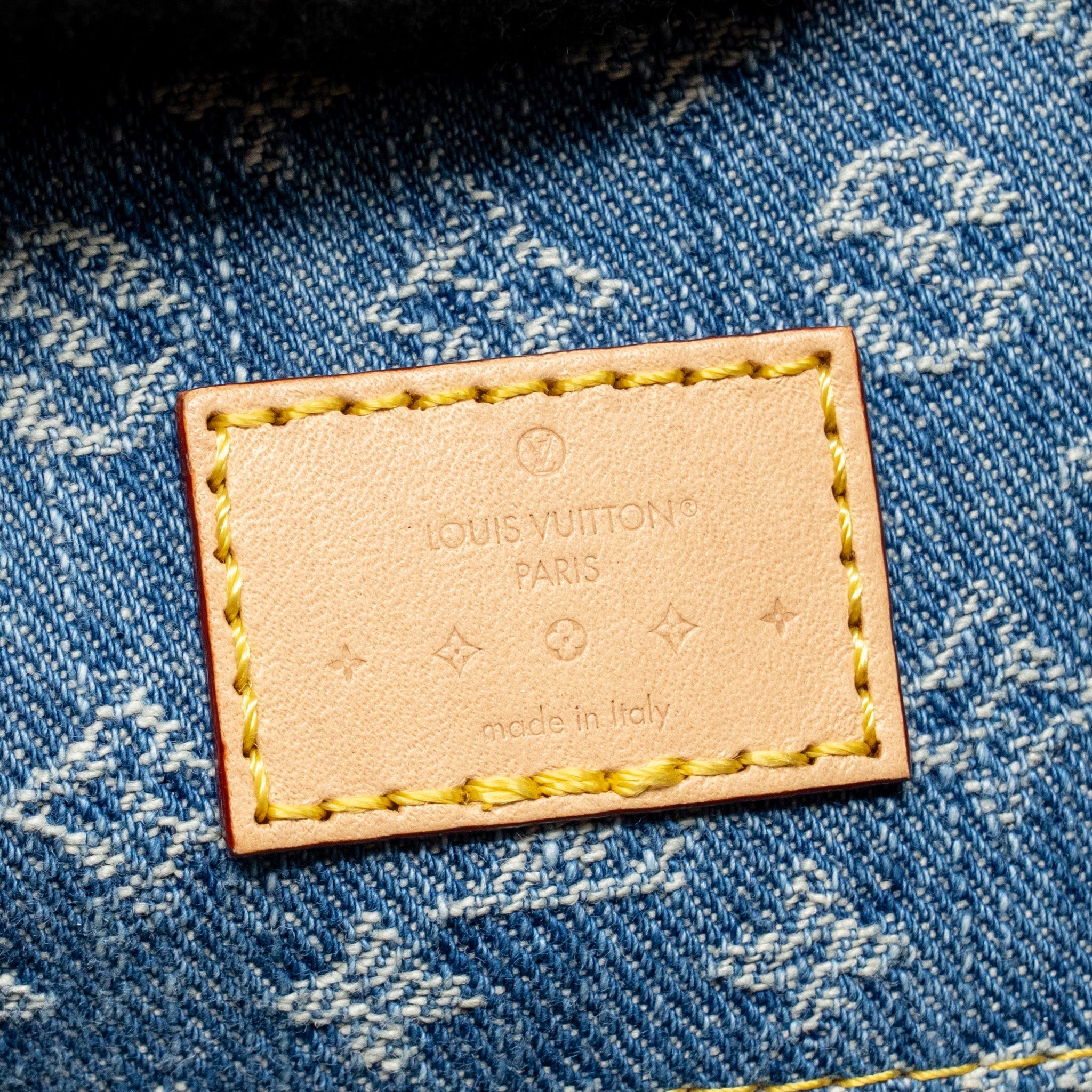 LOUIS VUITTON CARRYALL MM MONOGRAM DENIM BLUE GHW - Image 13