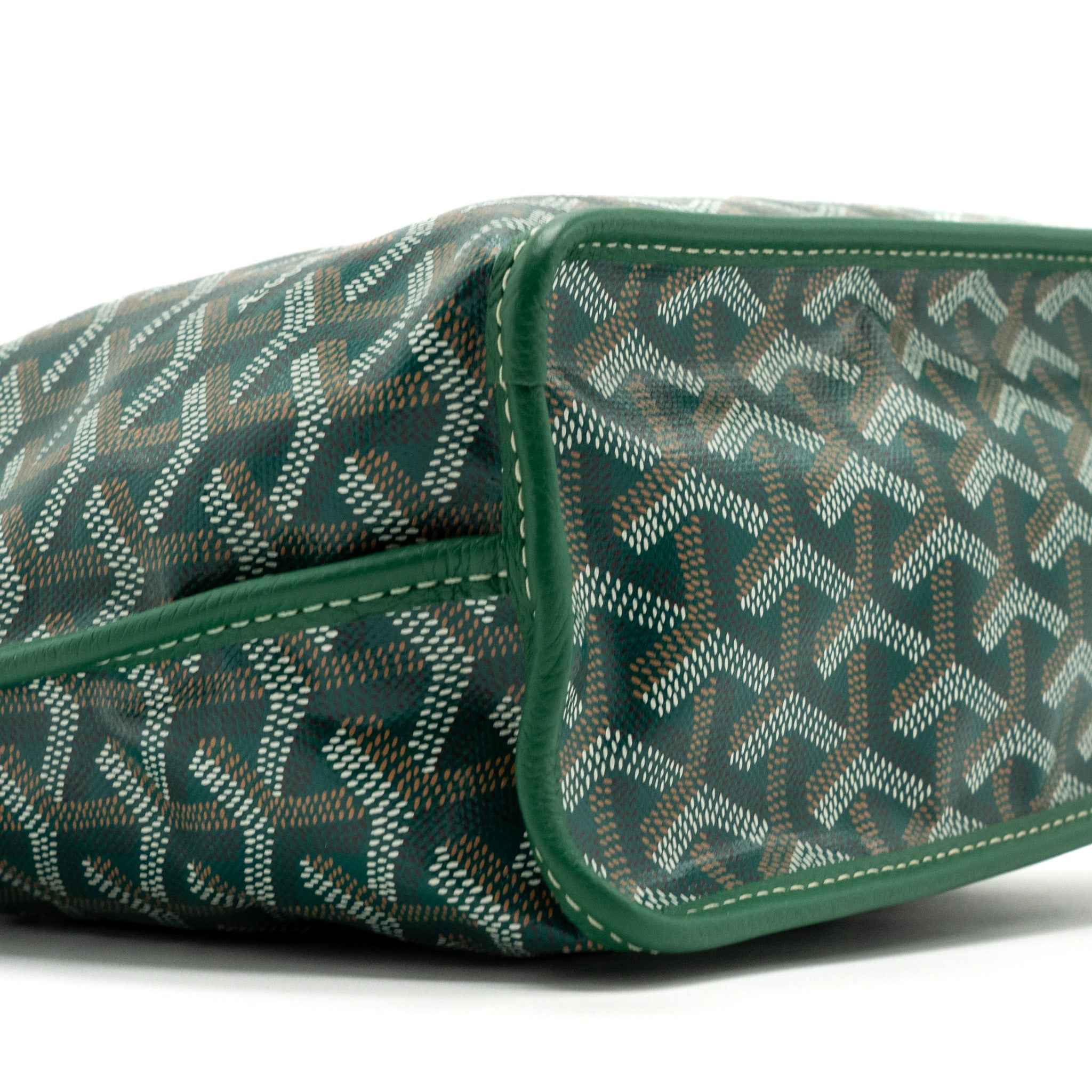 GOYARD ANJOU MINI BAG CANVAS/CALFSKIN GREEN SHW - Image 6