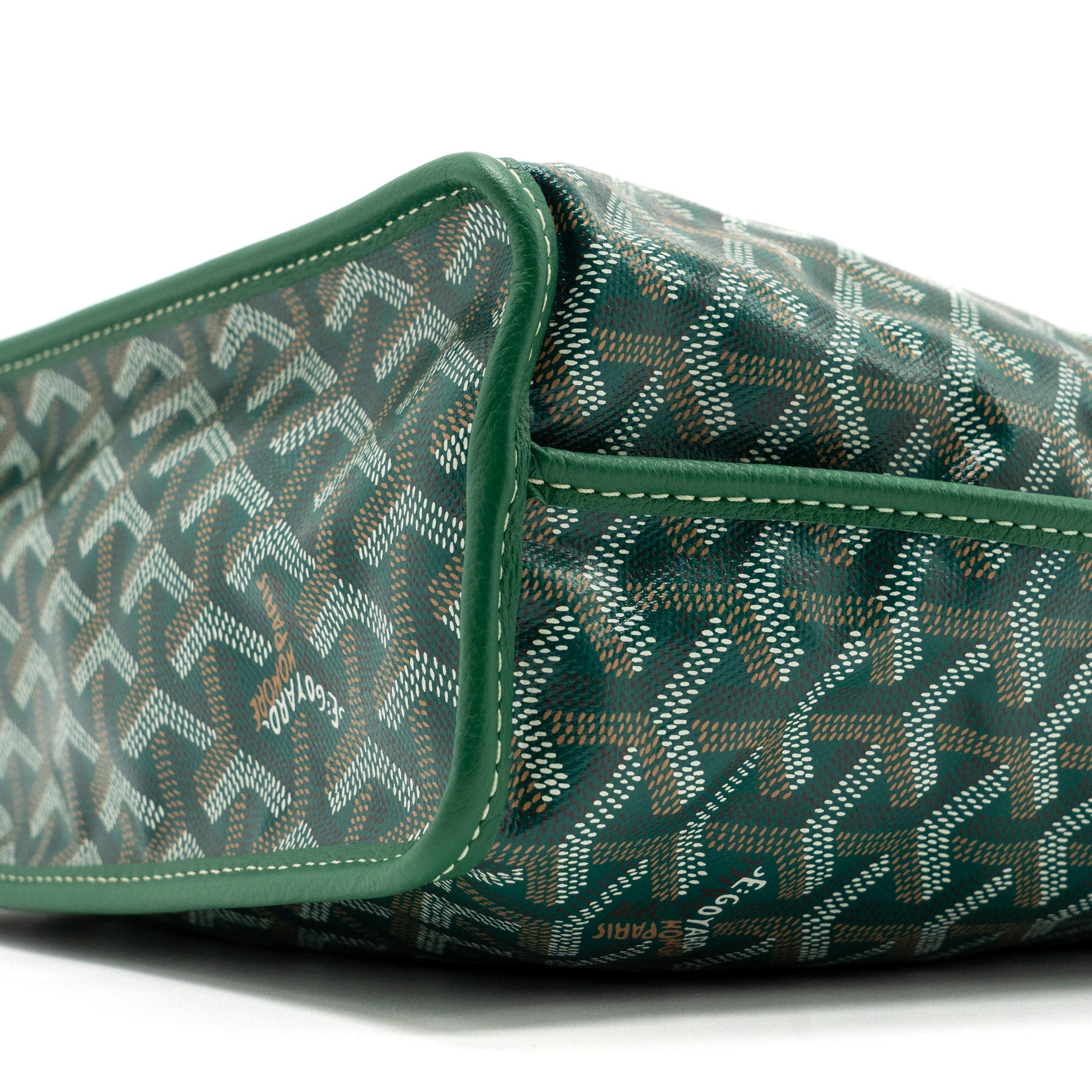 GOYARD ANJOU MINI BAG CANVAS/CALFSKIN GREEN SHW - Image 7