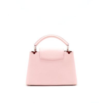 Alternative view of LOUIS VUITTON CAPUCINES BB IN PINK WITH RED FLORAL PATTERN