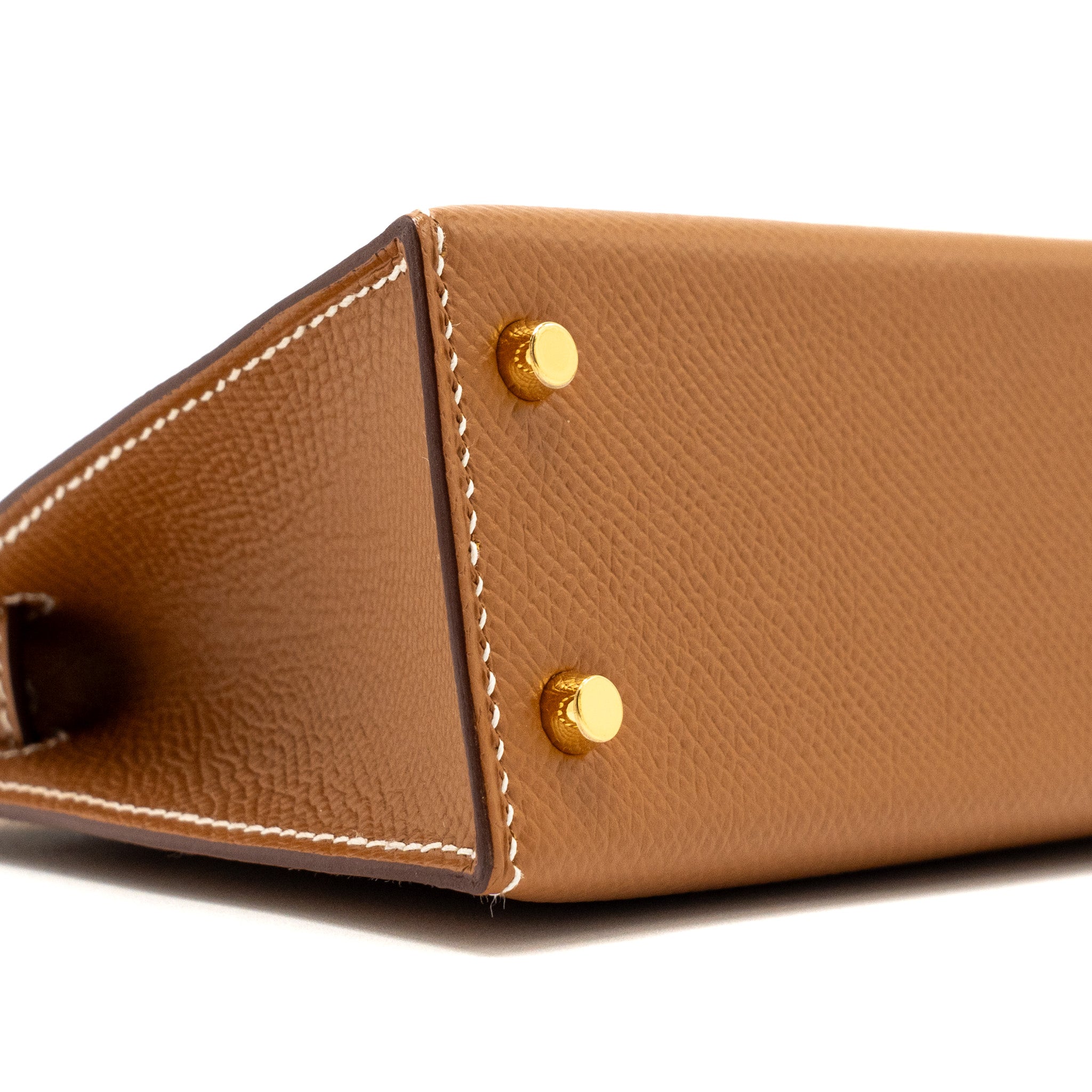 HERMES MINI KELLY EPSOM GOLD GHW - Image 7