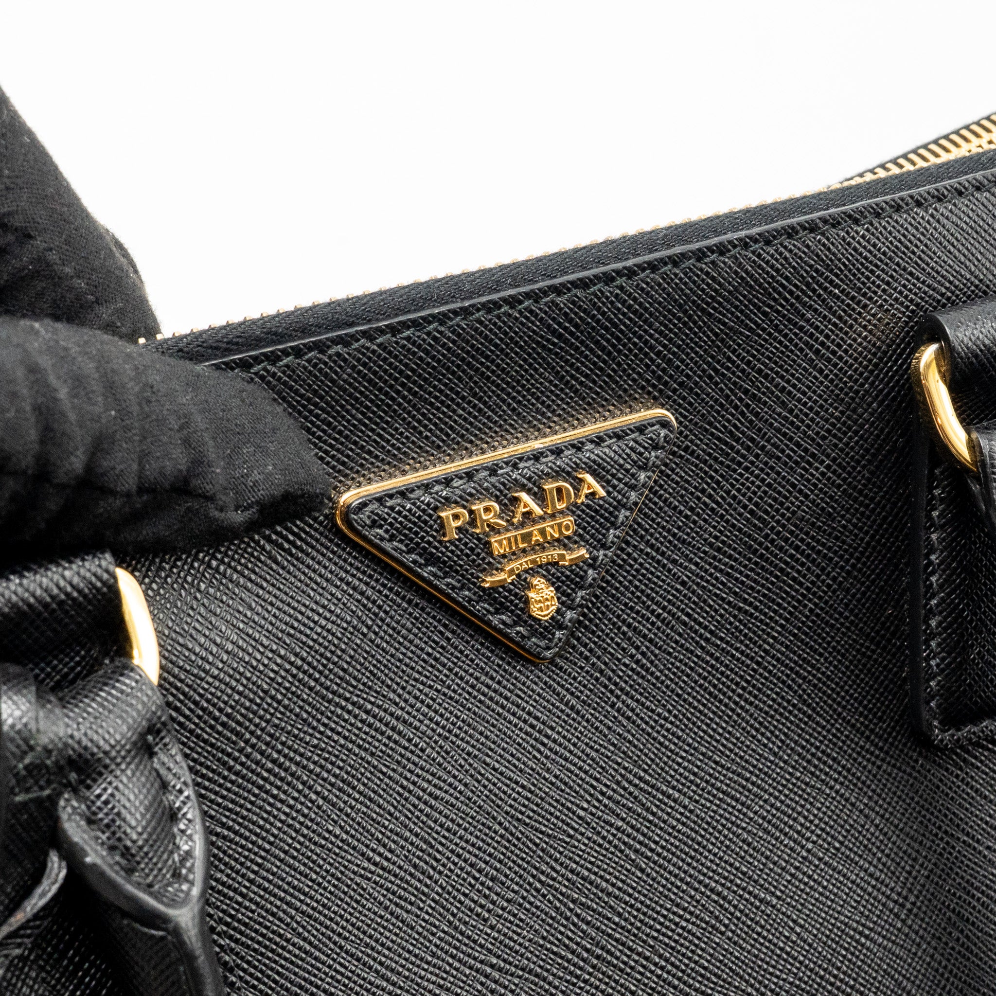 PRADA LARGE SAFFIANO TOTE BAG LEATHER BLACK GHW - Image 13