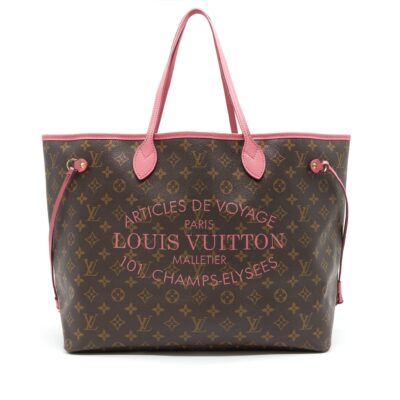 LOUIS VUITTON EDITION IKAT NEVERFULL GM IN MONOGRAM AND PINK
