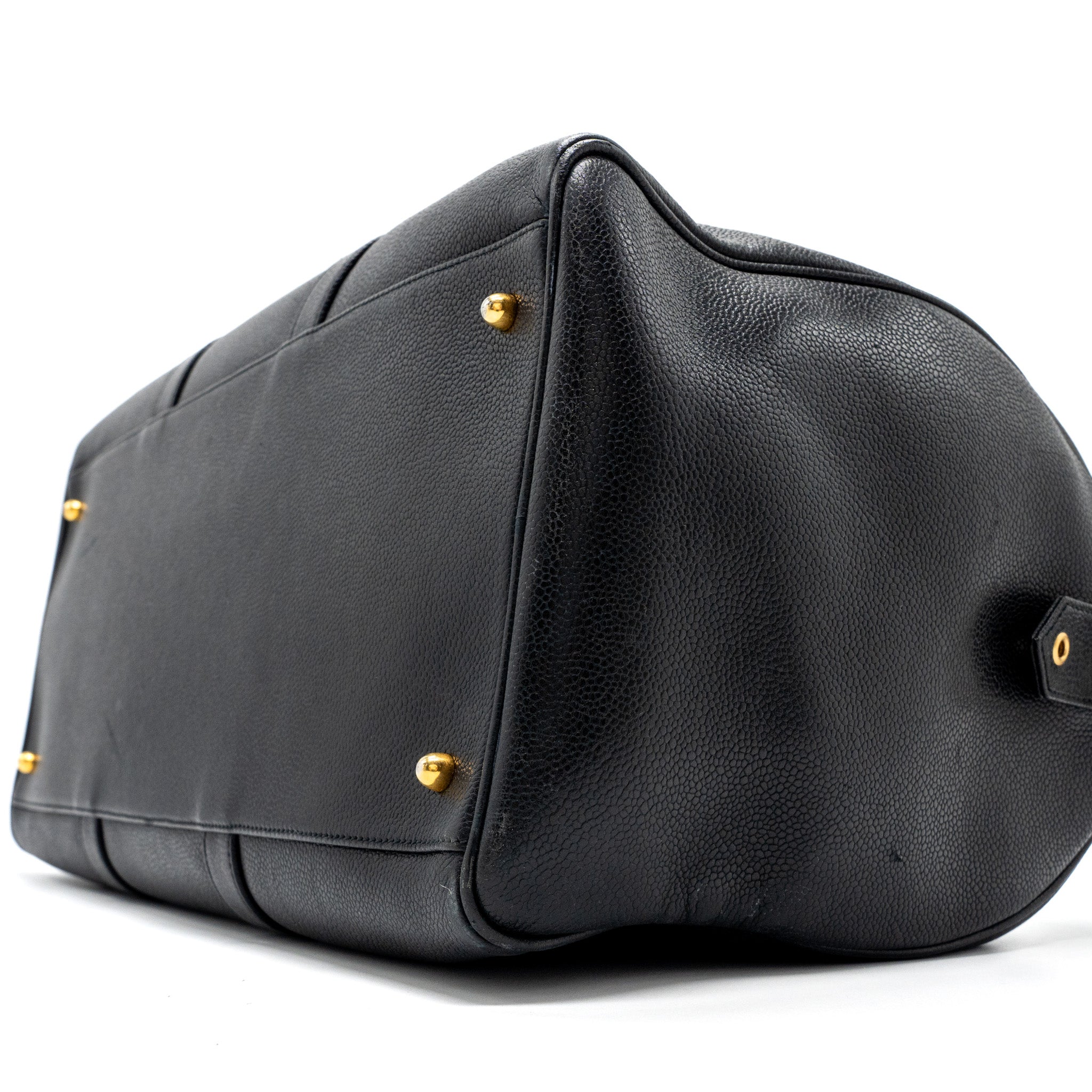 CHANEL VINTAGE TRAVEL BAG CAVIAR BLACK GHW - Image 7