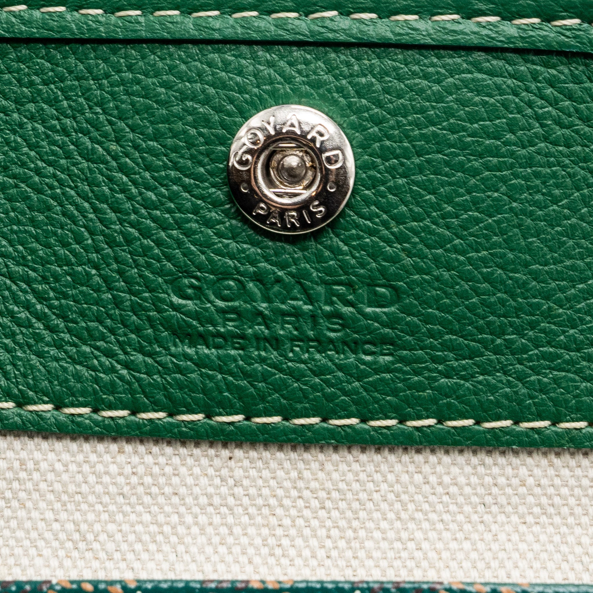 GOYARD ANJOU MINI BAG CANVAS/CALFSKIN GREEN SHW - Image 12