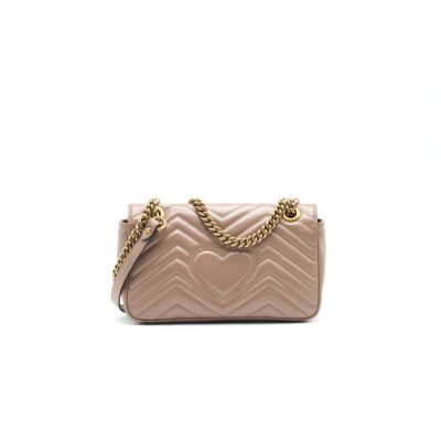 Alternative view of GUCCI GG MARMONT SMALL SHOULDER BAG BEIGE