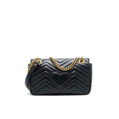 Alternative view of GUCCI GG MARMONT SMALL SHOULDER BAG BLACK