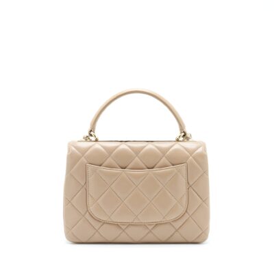 Alternative view of CHANEL TRENDY CC FLAP BAG LAMBSKIN BEIGE LGHW