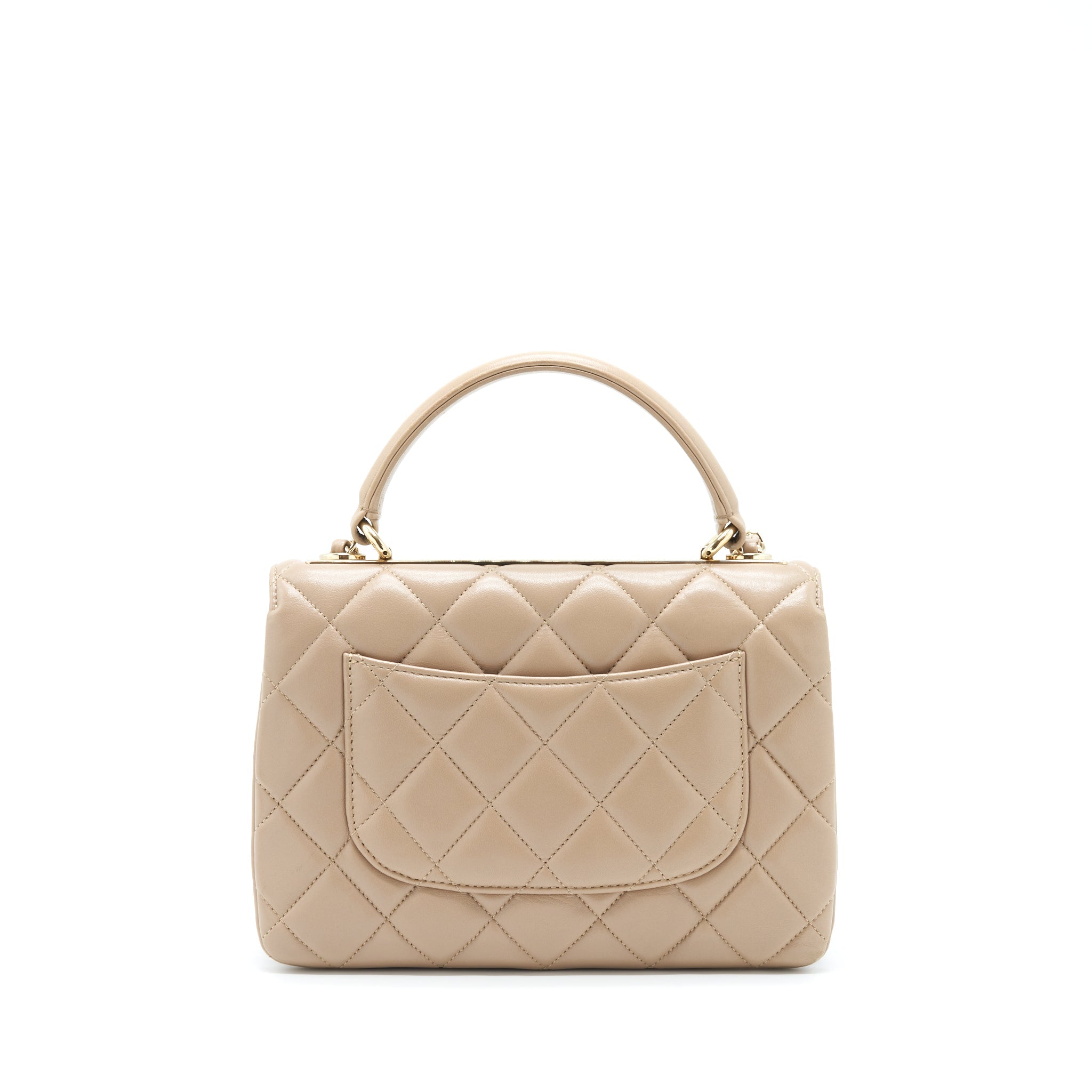 CHANEL TRENDY CC FLAP BAG LAMBSKIN BEIGE LGHW - Image 2
