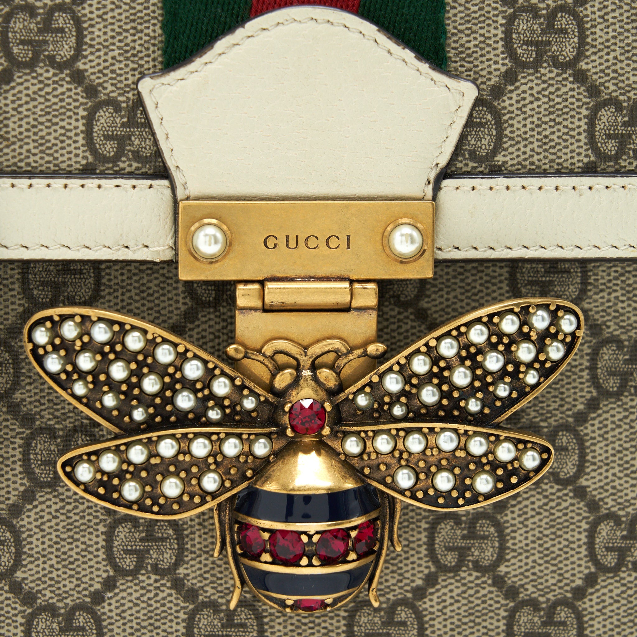 GUCCI QUEEN MARGRATE TOP HANDLE BAG GG SUPREME COATED CANVAS - Image 6