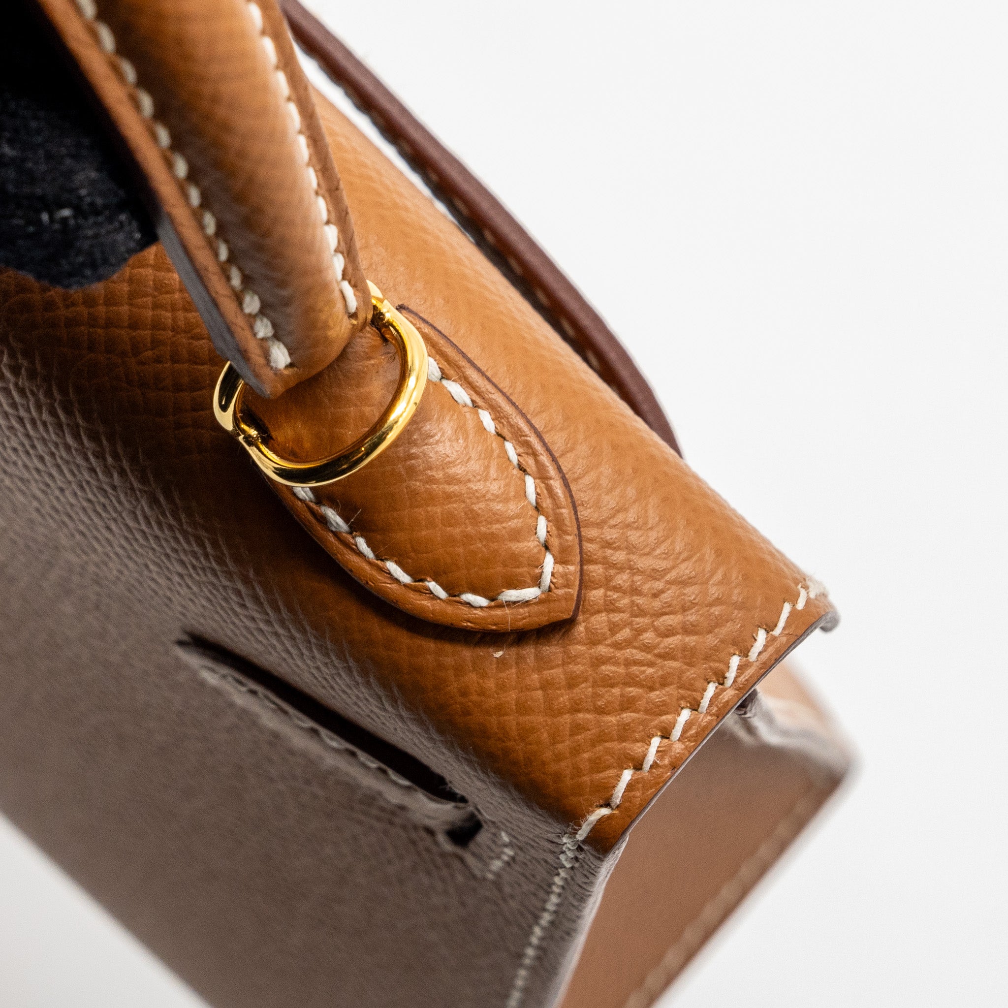 HERMES MINI KELLY EPSOM GOLD GHW - Image 11