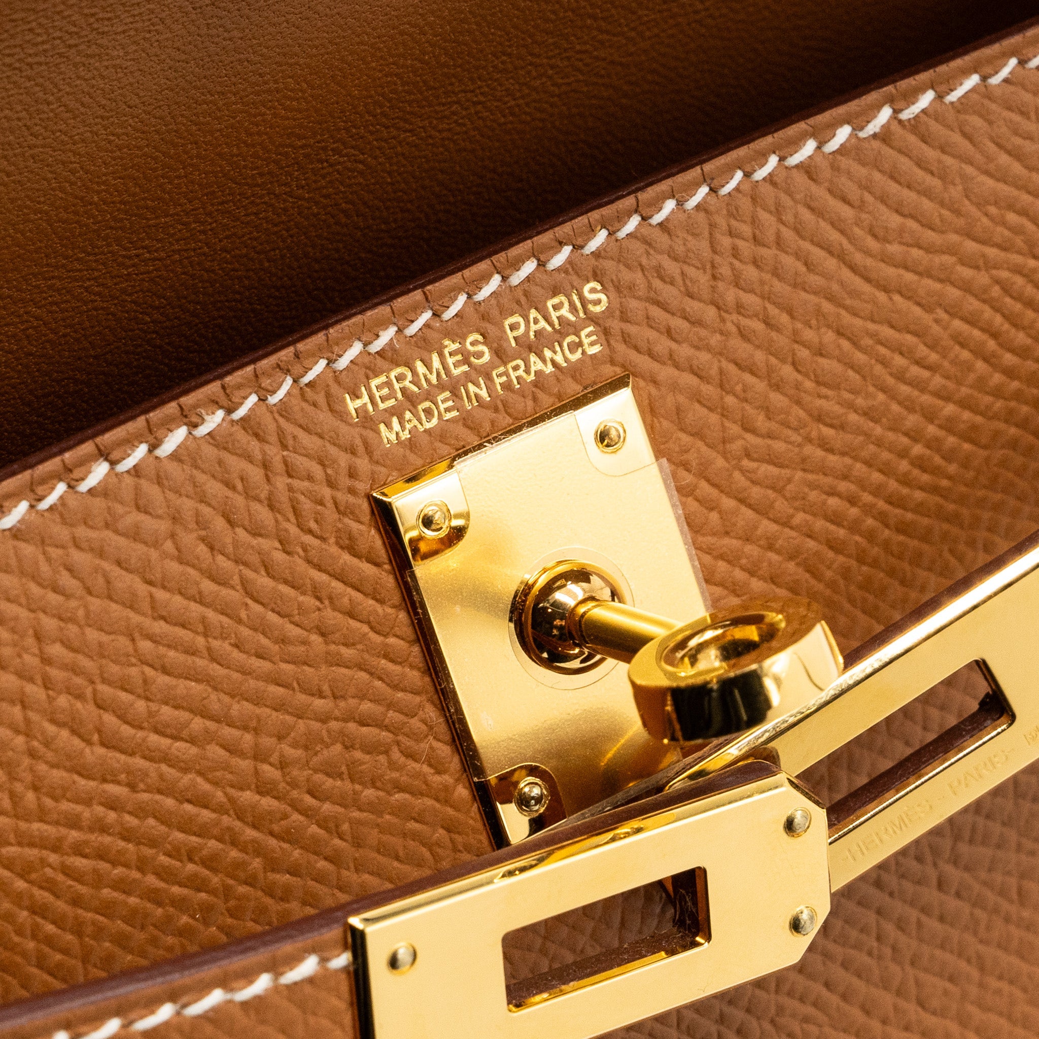 HERMES MINI KELLY EPSOM GOLD GHW - Image 13