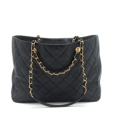 Alternative view of CHANEL SUPPLE TOTE BLACK GHW (MICROCHIP)