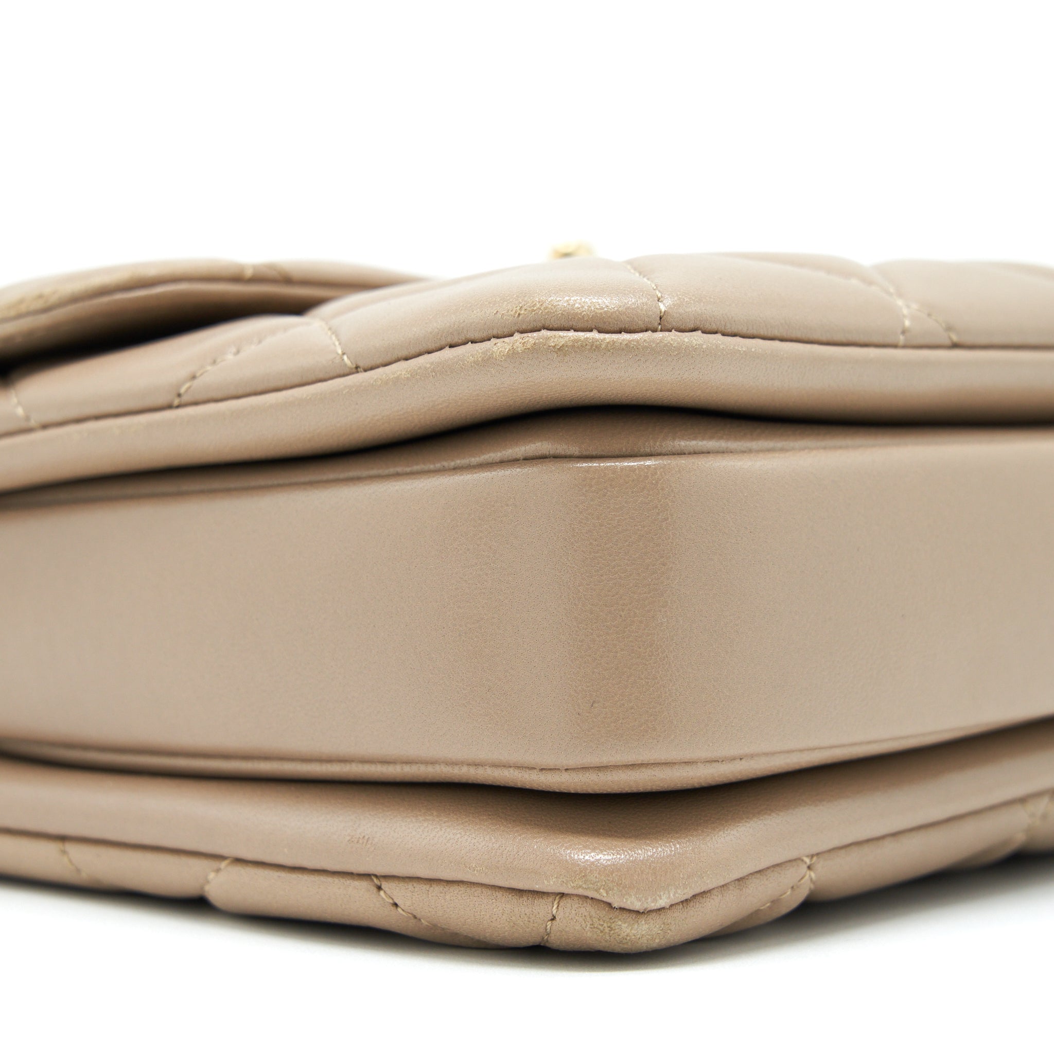 CHANEL TRENDY CC FLAP BAG LAMBSKIN BEIGE LGHW - Image 10