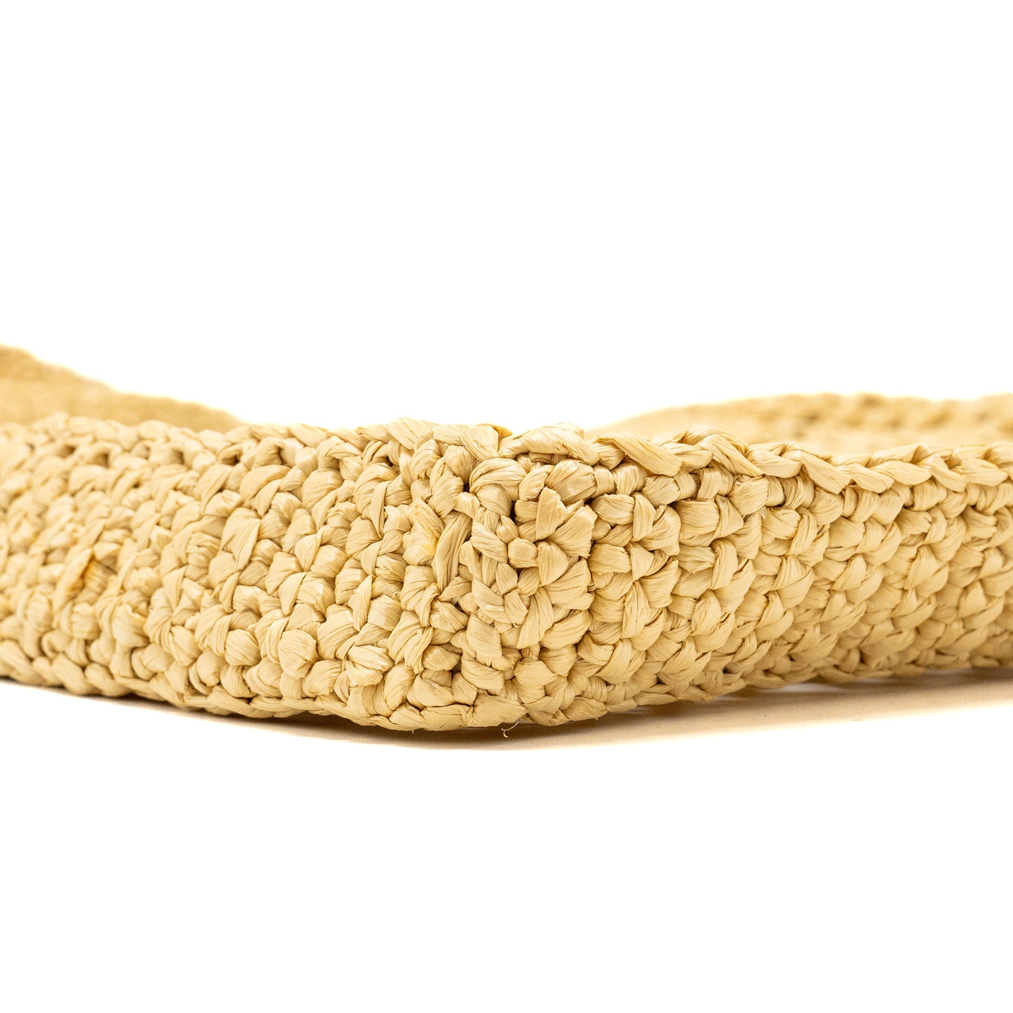 PRADA CROCHET TOTE BAG RAFFIA TAN - Image 6