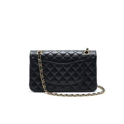 Alternative view of CHANEL MEDIUM CLASSIC DOUBLE FLAP LAMBSKIN BLACK GHW