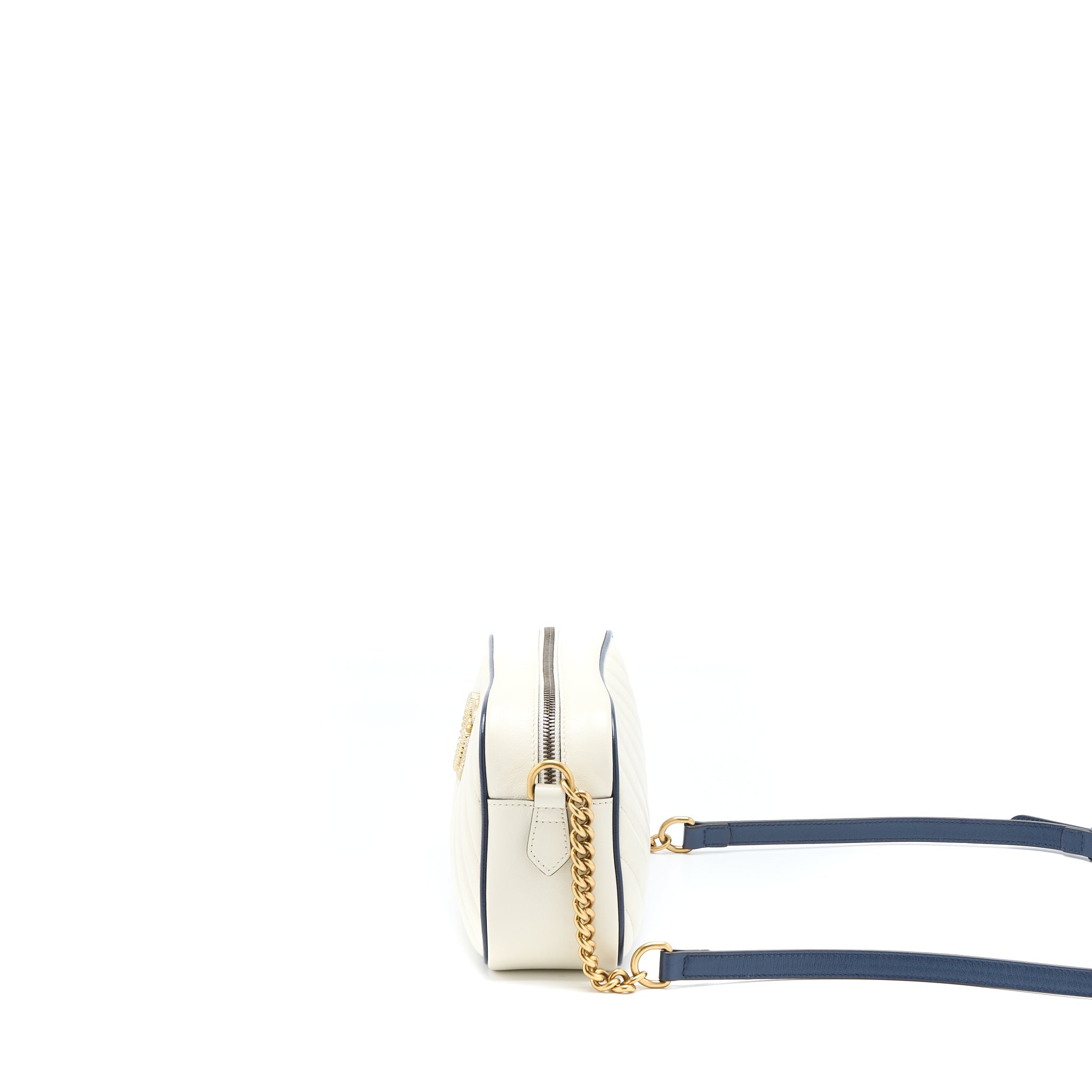 GUCCI MARMONT CAMERA BAG CALFSKIN WHITE GHW - Image 3