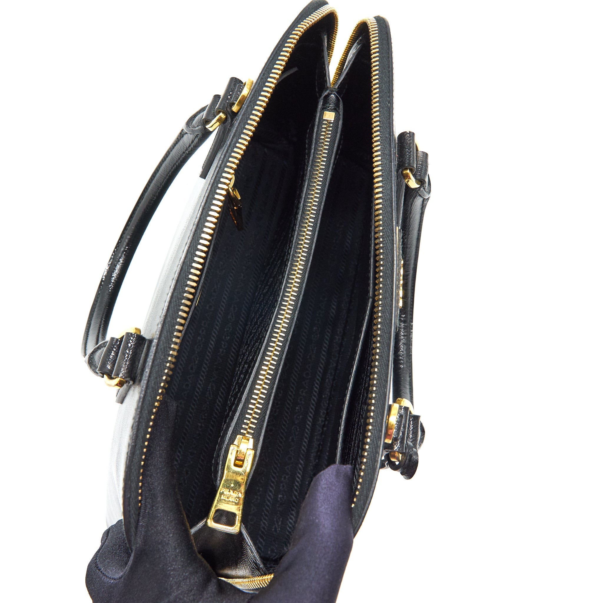 PRADA SAFFIANO TOTE BAG BLACK - Image 13