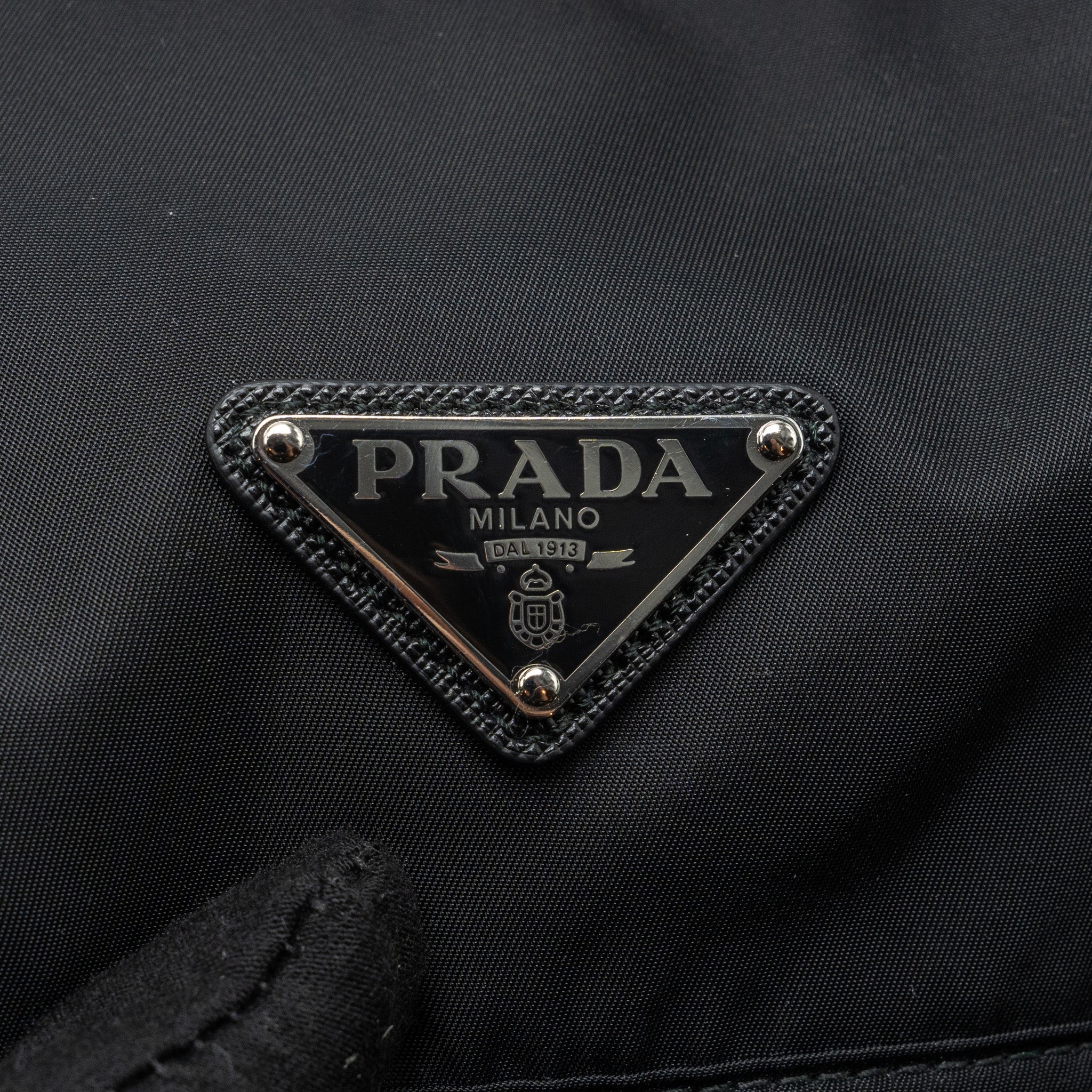 PRADA BACKPACK RE-NYLON/SAFFIANO BLACK SHW - Image 12