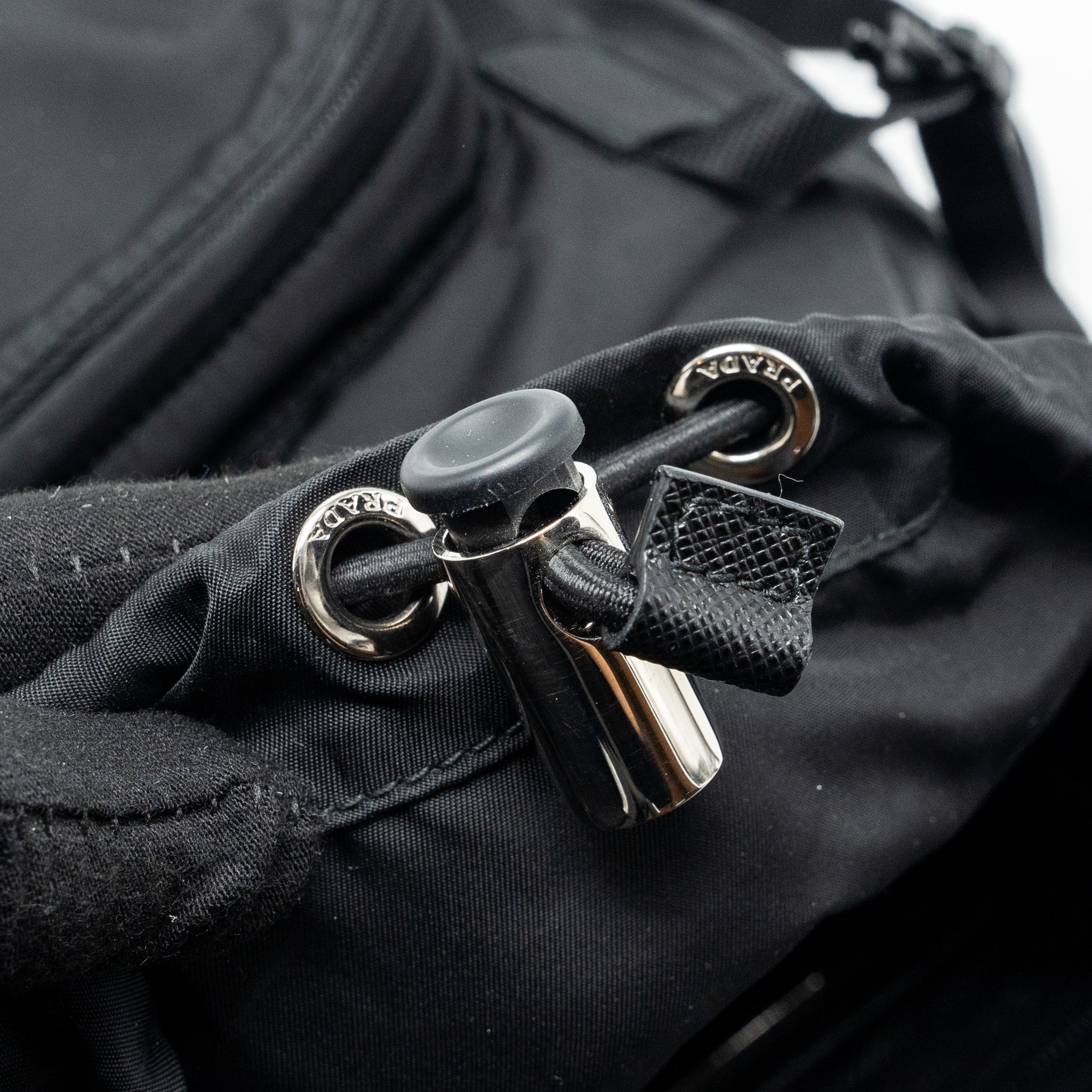 PRADA BACKPACK RE-NYLON/SAFFIANO BLACK SHW - Image 15