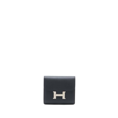 HERMES CONSTANCE WALLET EPSOM BLACK SHW