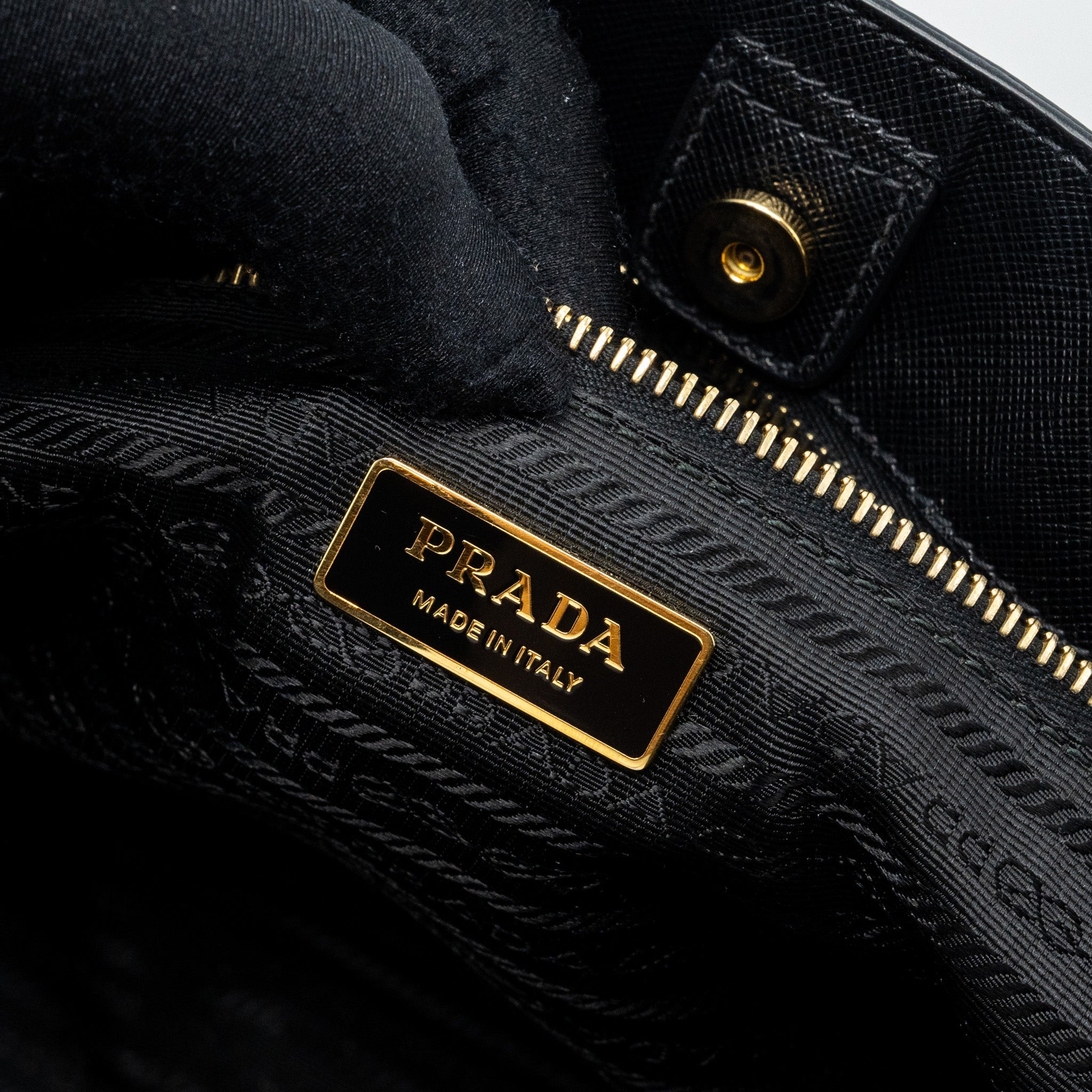 PRADA LARGE TOTE BAG SAFFIANO CALFSKIN BLACK GHW - Image 11