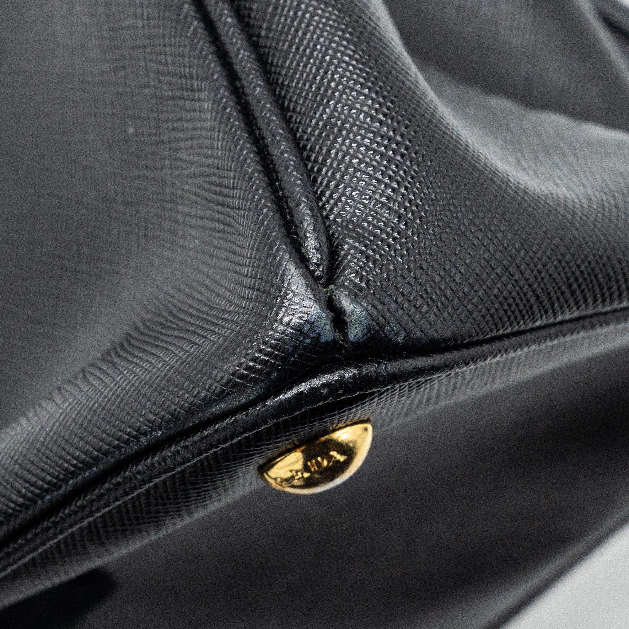 PRADA LARGE TOTE BAG SAFFIANO CALFSKIN BLACK GHW - Image 14