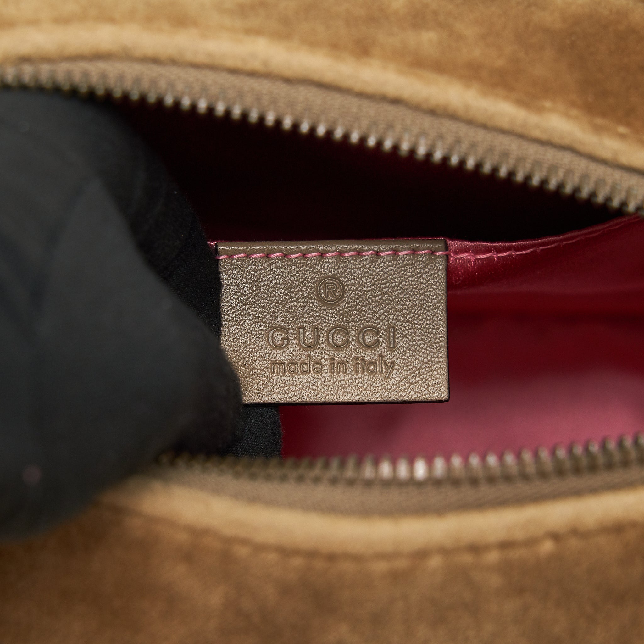 GUCCI GG MARMONT CAMERA BAG VELVET GOLD TAN GHW - Image 13