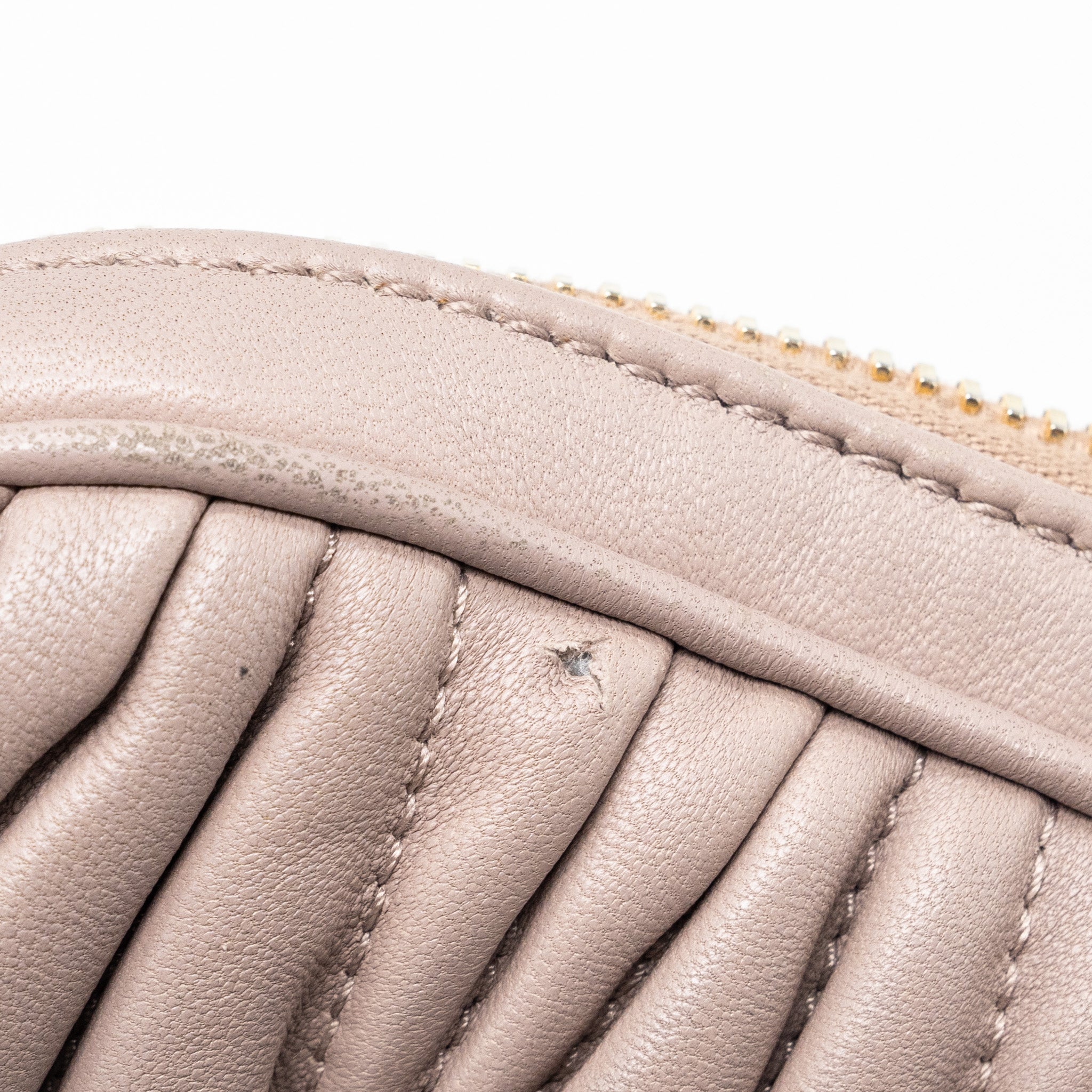 MIU MIU CAMERA CROSSBODY BAG NAPPA DUSTY PINK GHW - Image 13