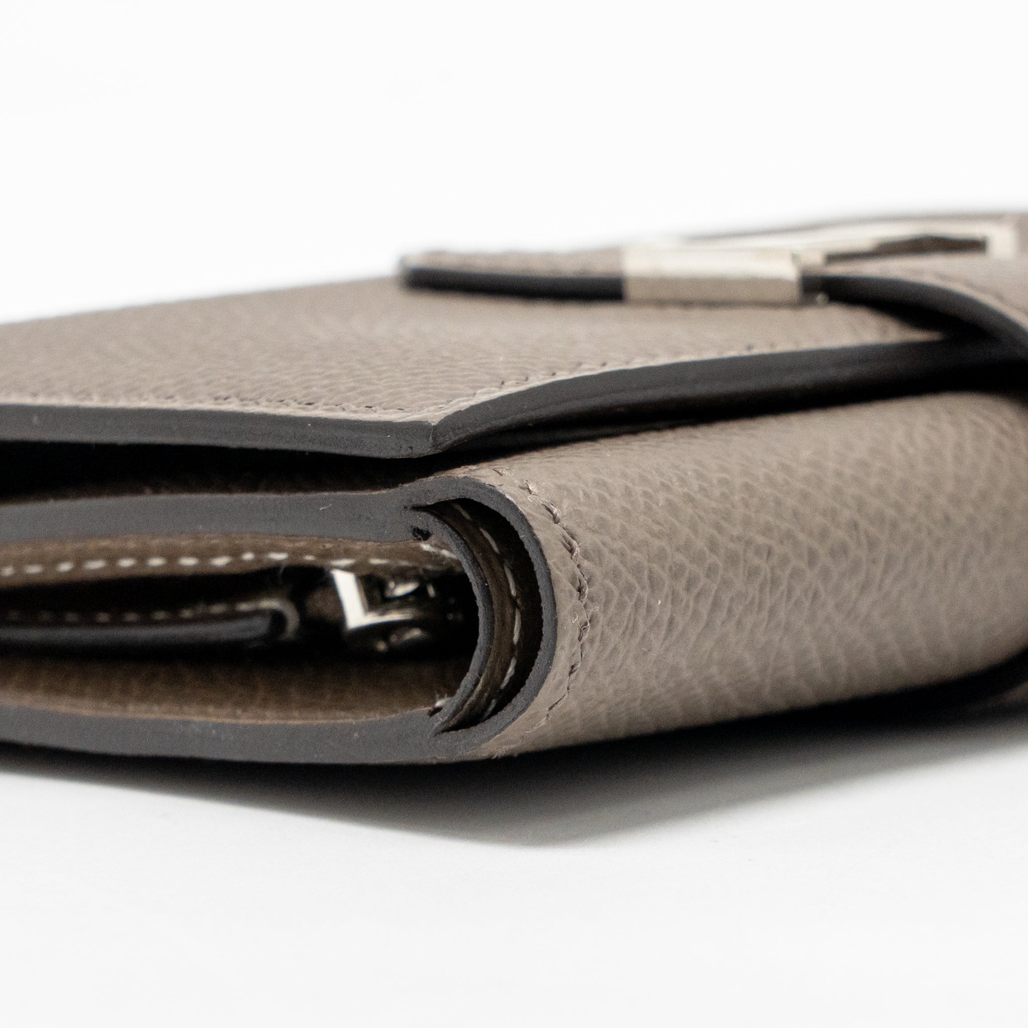 HERMES BEARN COMPACT WALLET EPSOM GRIS ETAIN SHW - Image 7