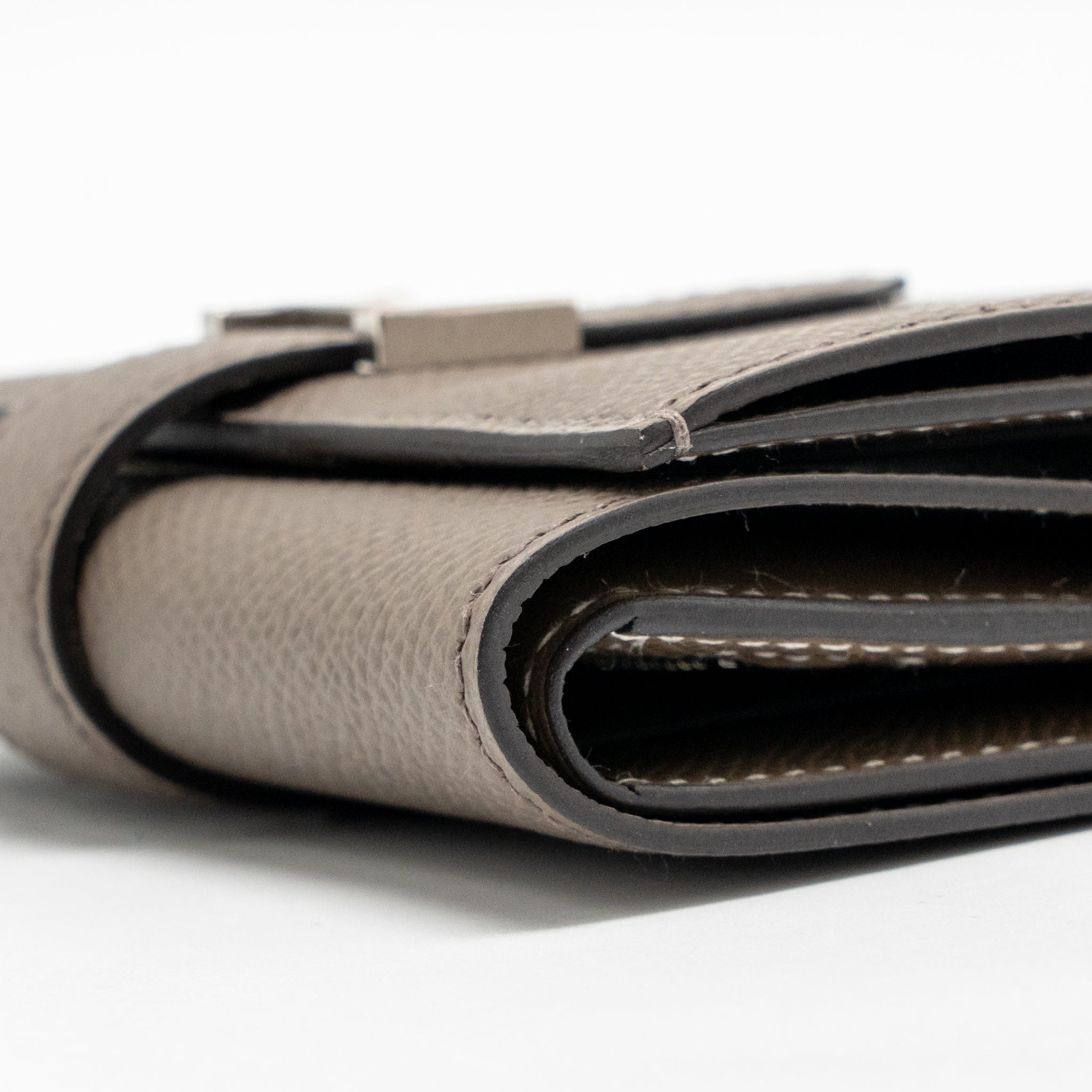 HERMES BEARN COMPACT WALLET EPSOM GRIS ETAIN SHW - Image 8