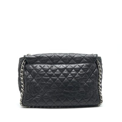 Alternative view of CHANEL QUILTED LEATHER WITH CHAIN SHOULDER BAG XL BLACK SHW