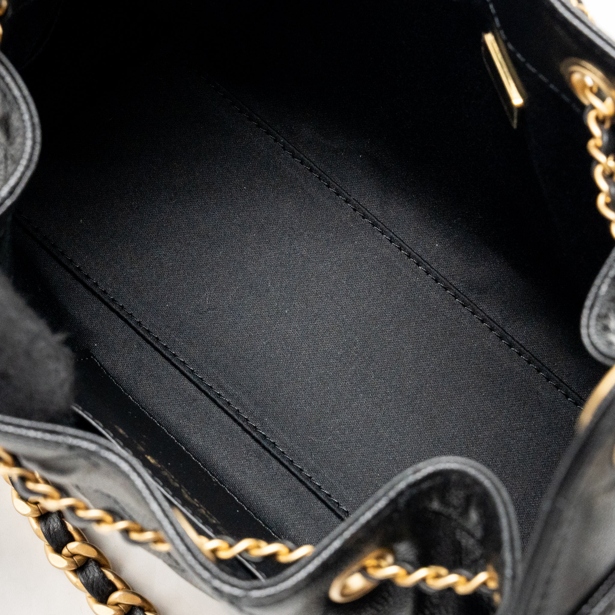 CHANEL MINI 25 BAG CAVIAR BLACK GHW (MICROCHIP) - Image 14