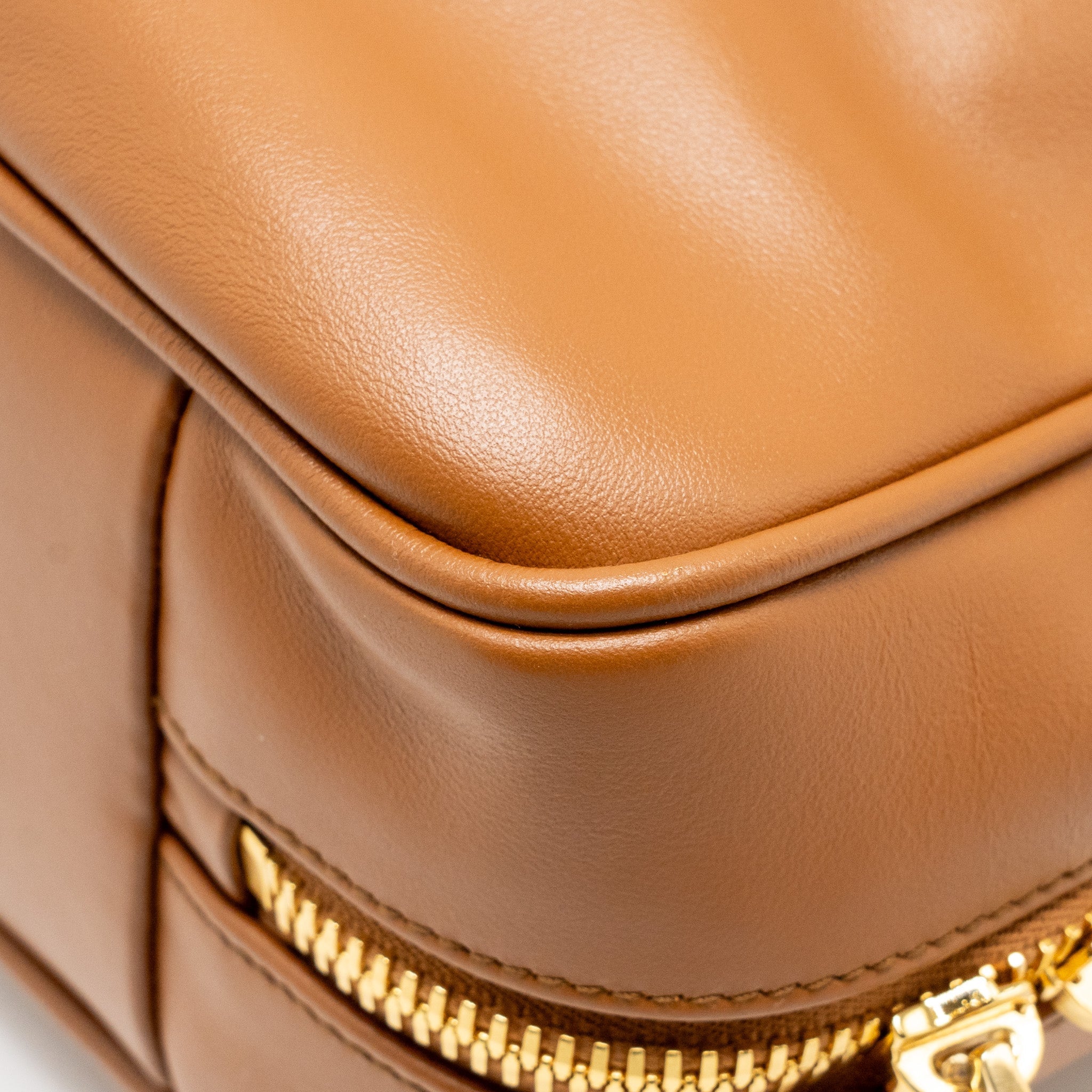 MIU MIU LARGE BEAU BAG CALFSKIN COGNAC GHW - Image 8